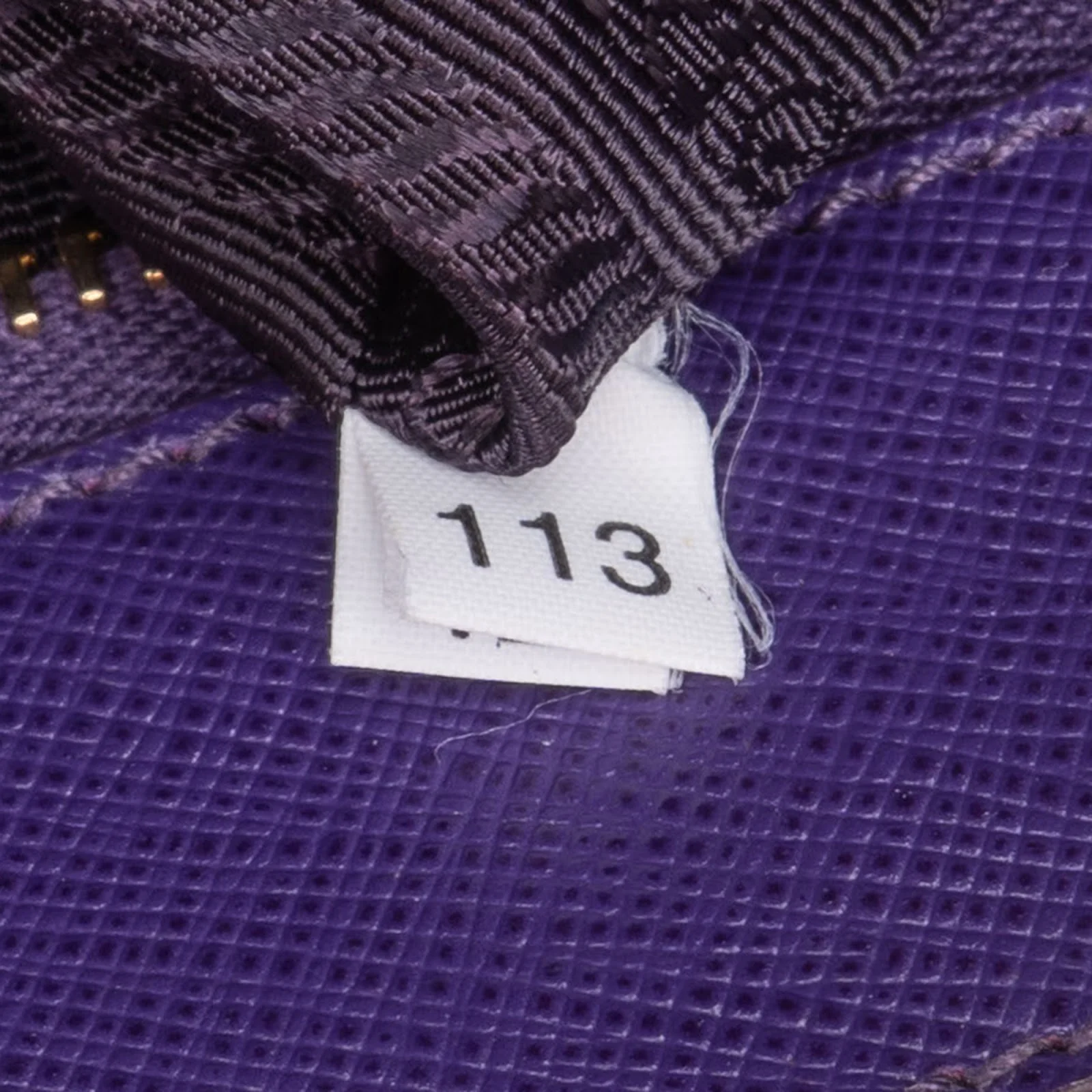 Prada Purple Saffiano Leather Lux Galleria Handbag