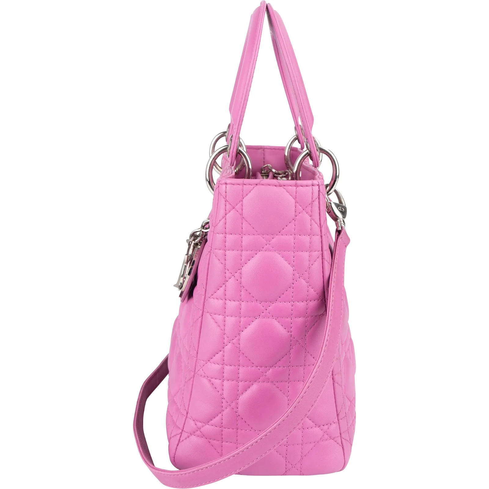 Christian Dior Quilted Leather Lady Dior Handbag