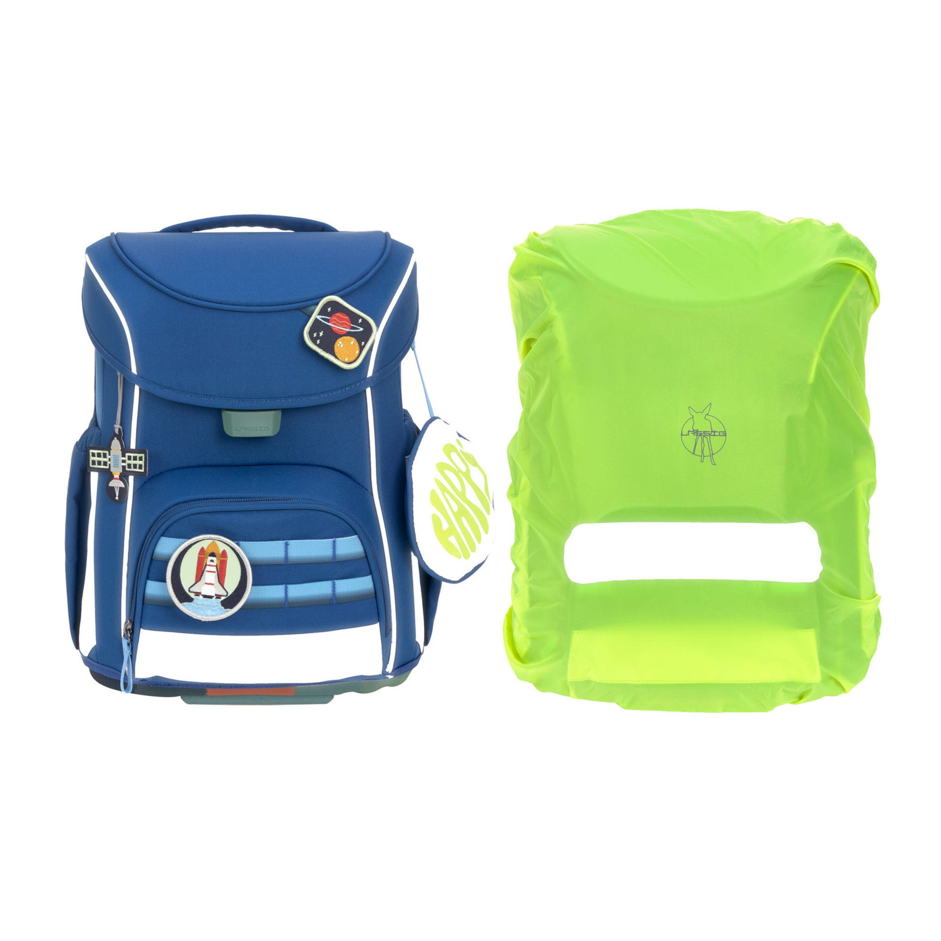 School Set Slim Unique Schulranzenset 6tlg. - dark blue