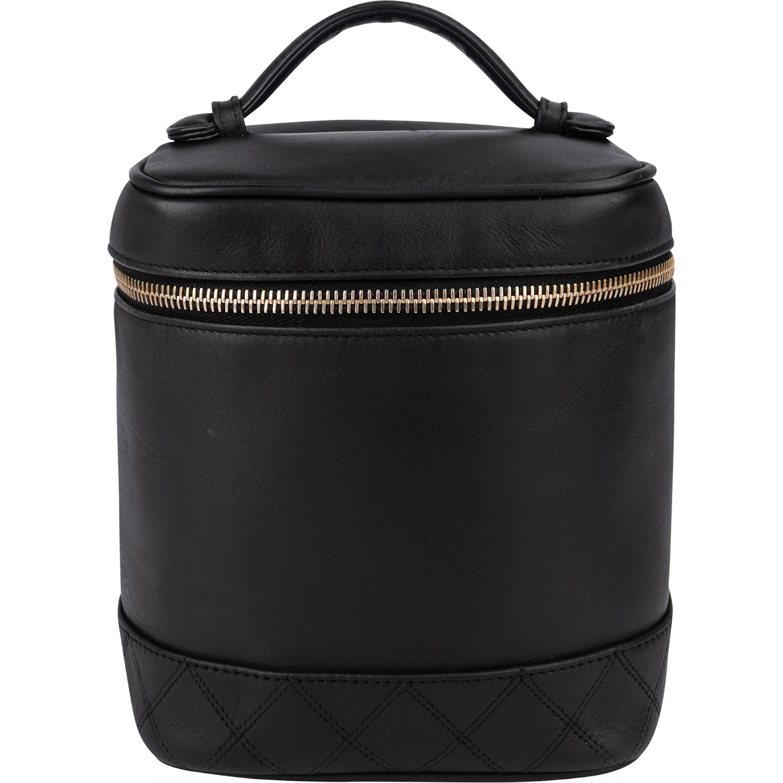Sac à main « Vanity Case » en cuir d'agneau avec surpiqûres Chanel
