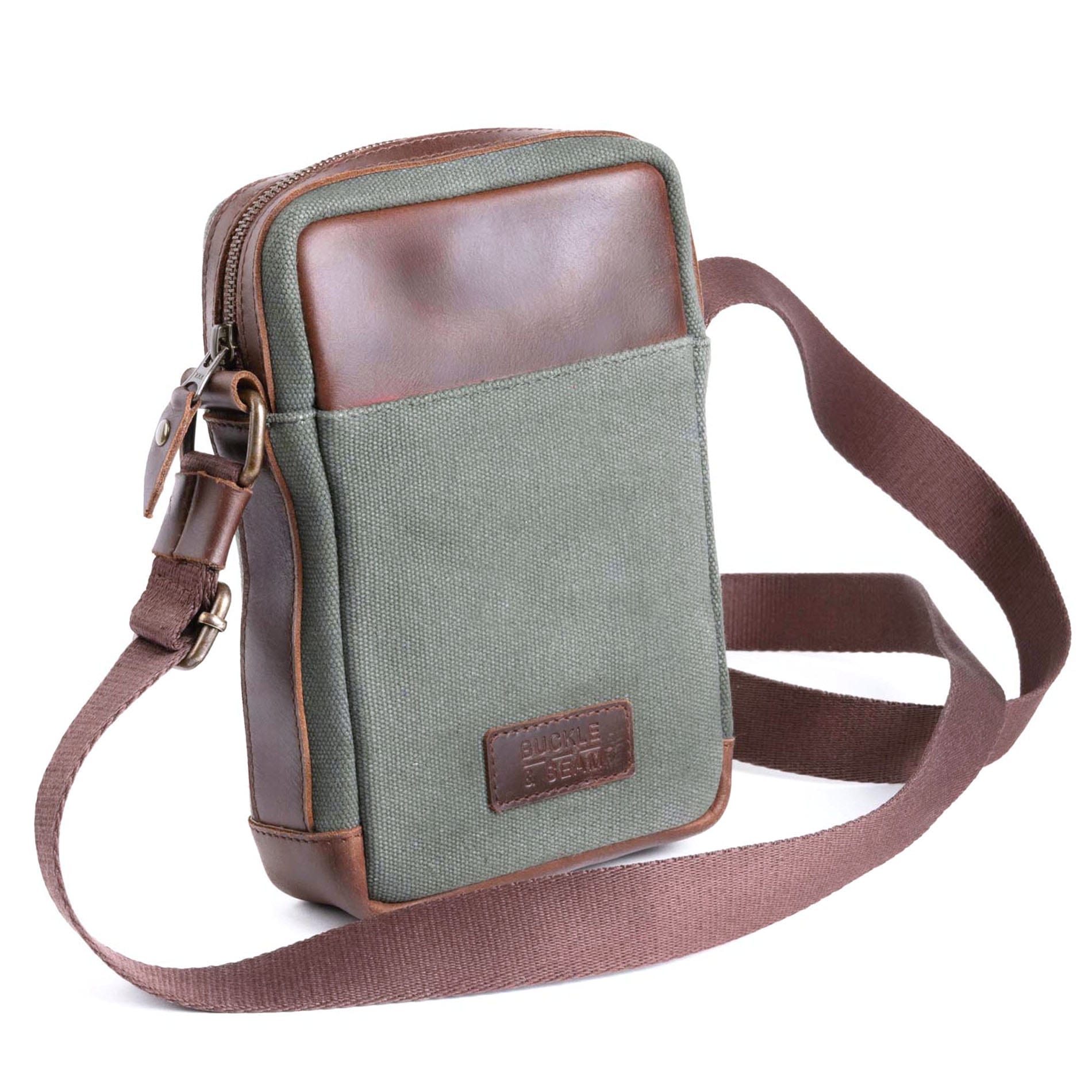 Crossbody Bag Runner Canvas - GREEN/BLU