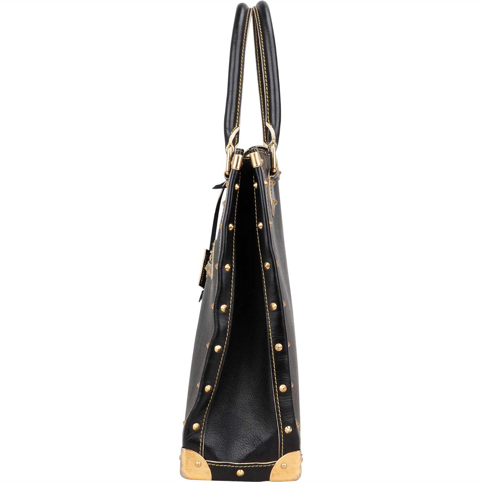 Louis Vuitton Black Leather Suhali Handbag