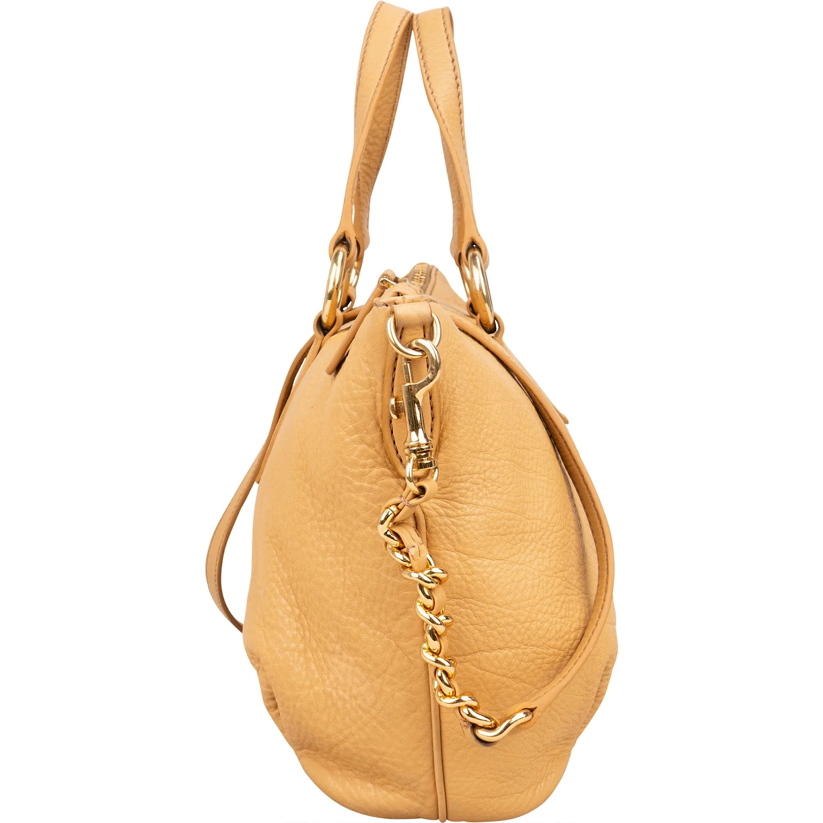 Miu Miu Vitello Daino Leather Satchel Handbag