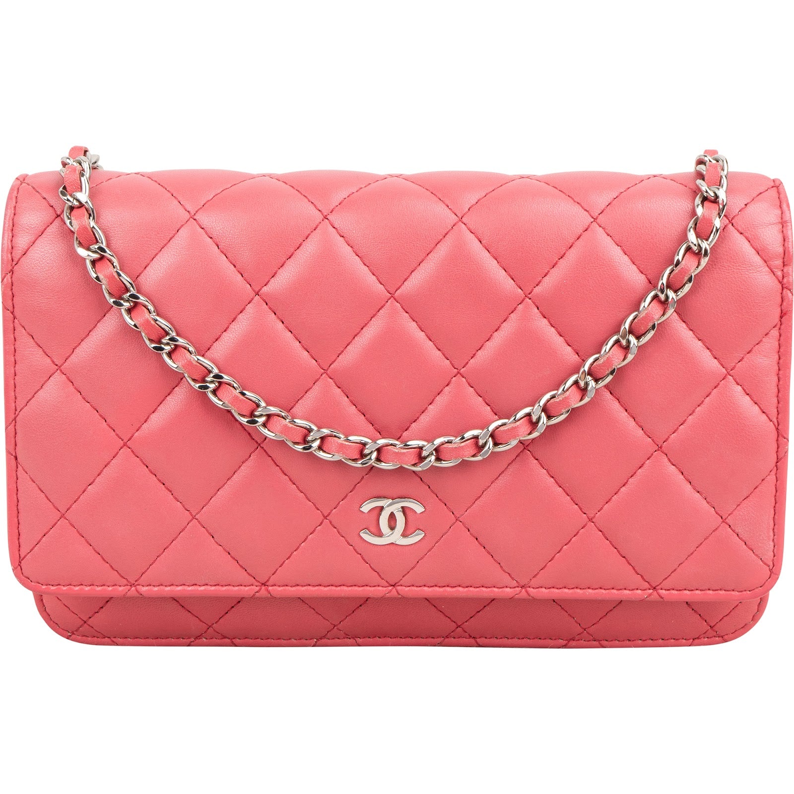 Chanel Quilted Lambskin Wallet On Chain Crossbody Bag