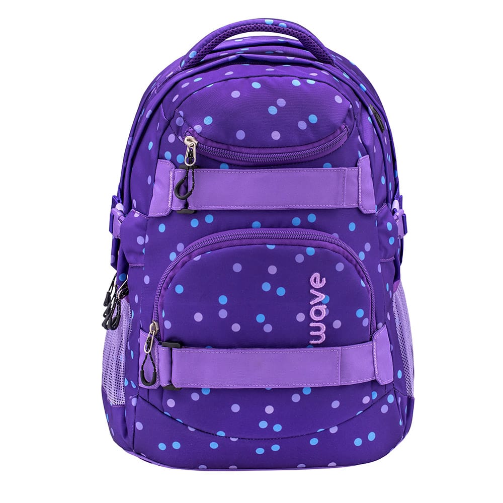 Infinity Rucksack Set 3-teilig - Purple Dots