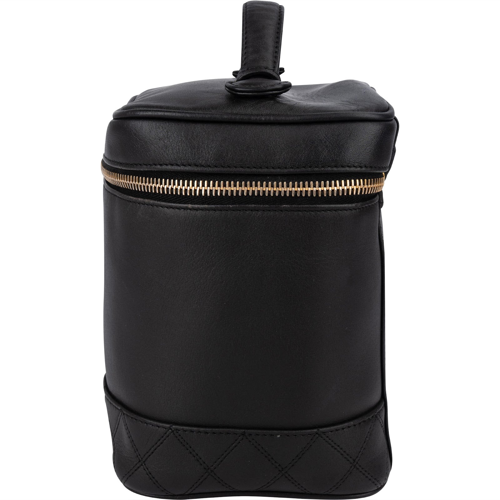 Sac à main « Vanity Case » en cuir d'agneau avec surpiqûres Chanel