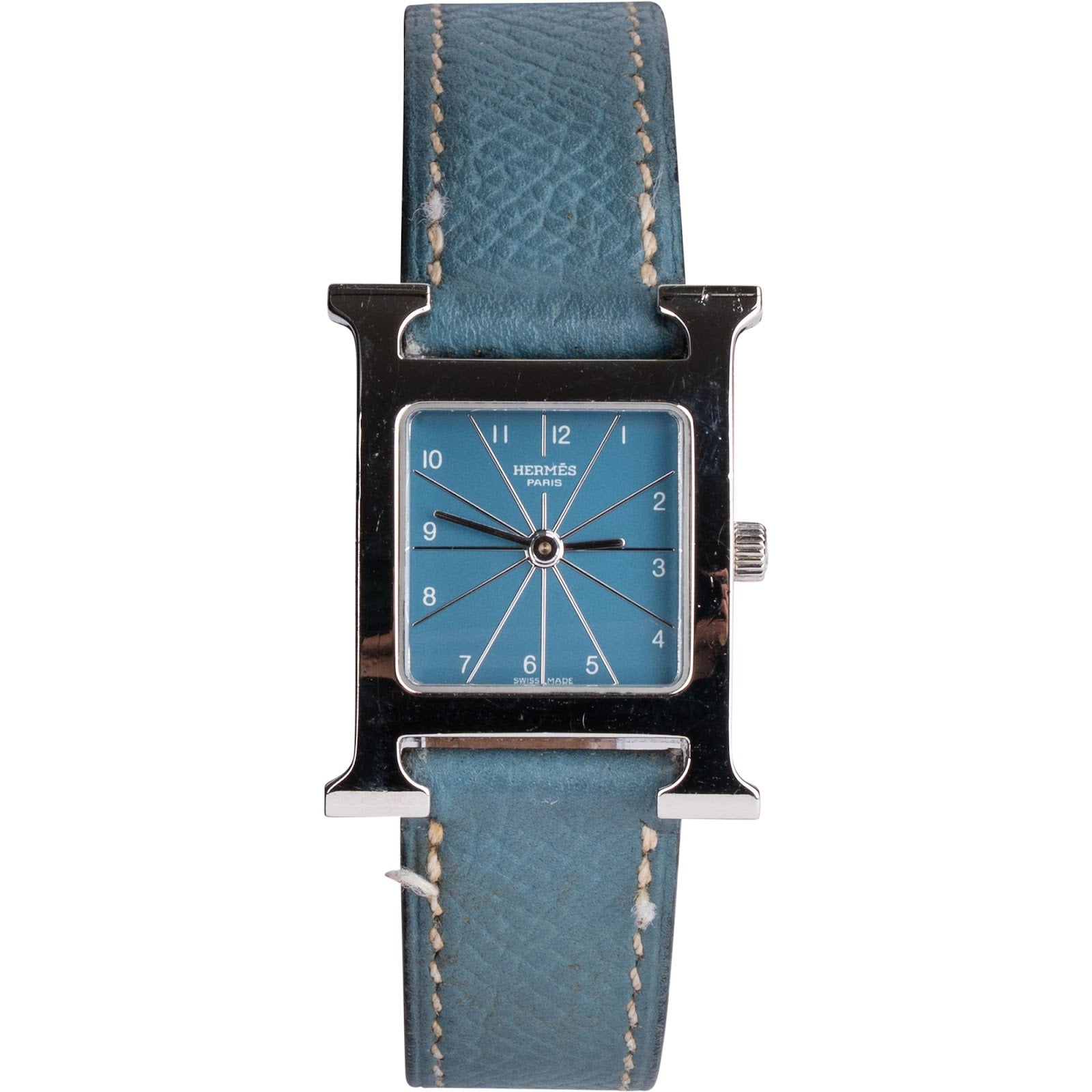 Hermès Silver Tone Heure H HH1.210 Damenuhr