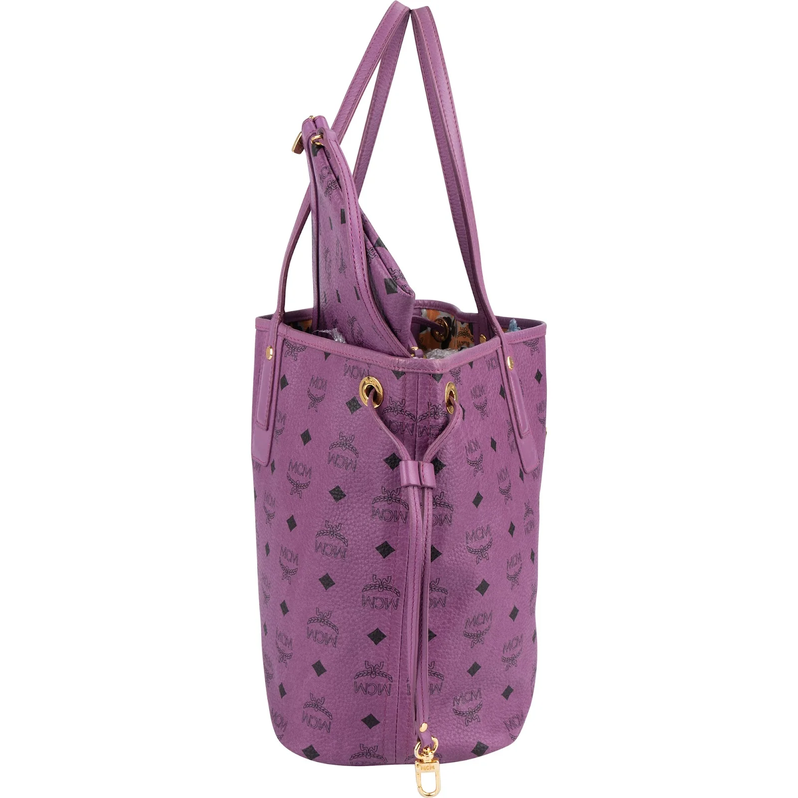 MCM Monogram Visetos Reversible Liz Shopper Shoulder Bag