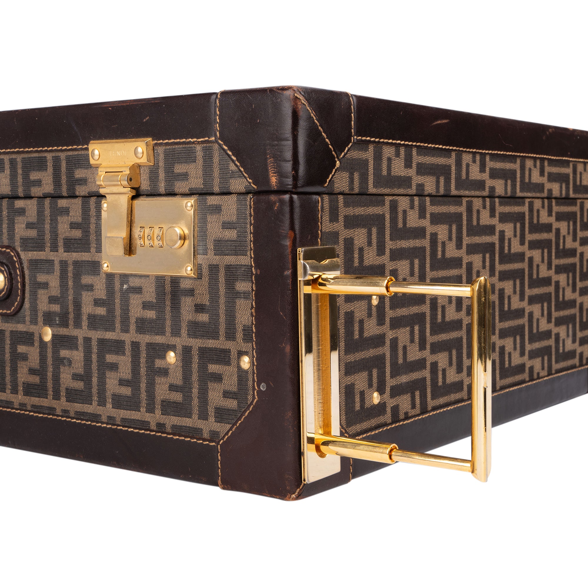 Fendi Monogram Zucca Canvas Vintage Koffer