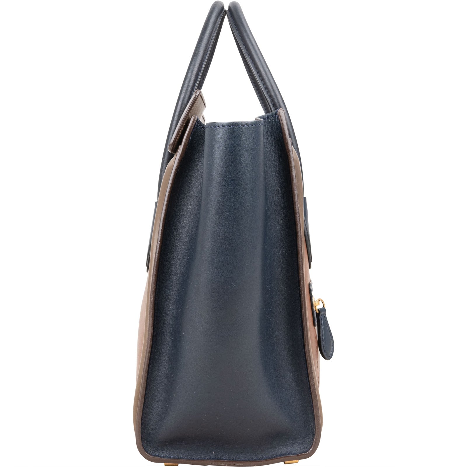 Céline Tricolor Leather Luggage Handbag
