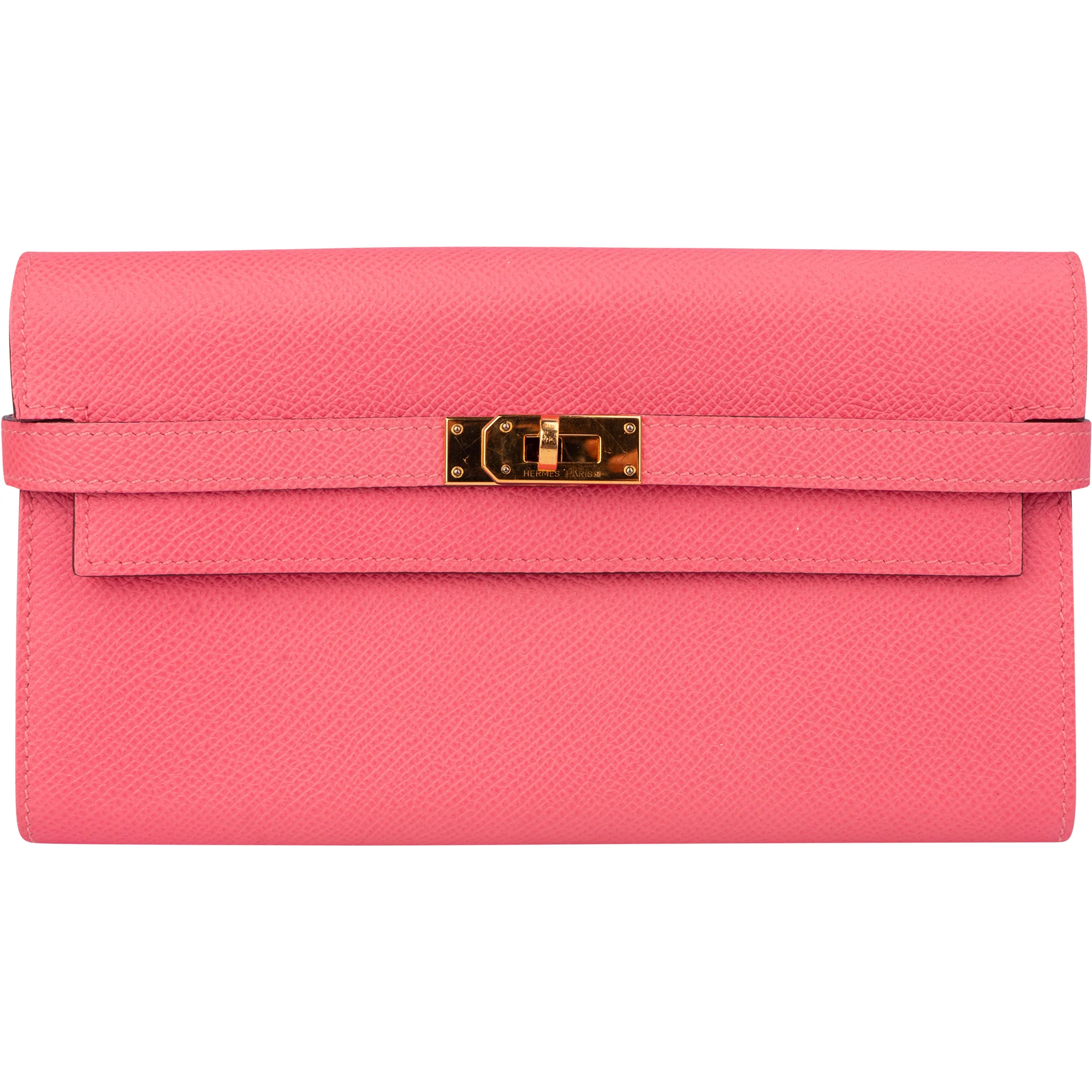 Hermès Pink Epsom Leather Kelly Wallet
