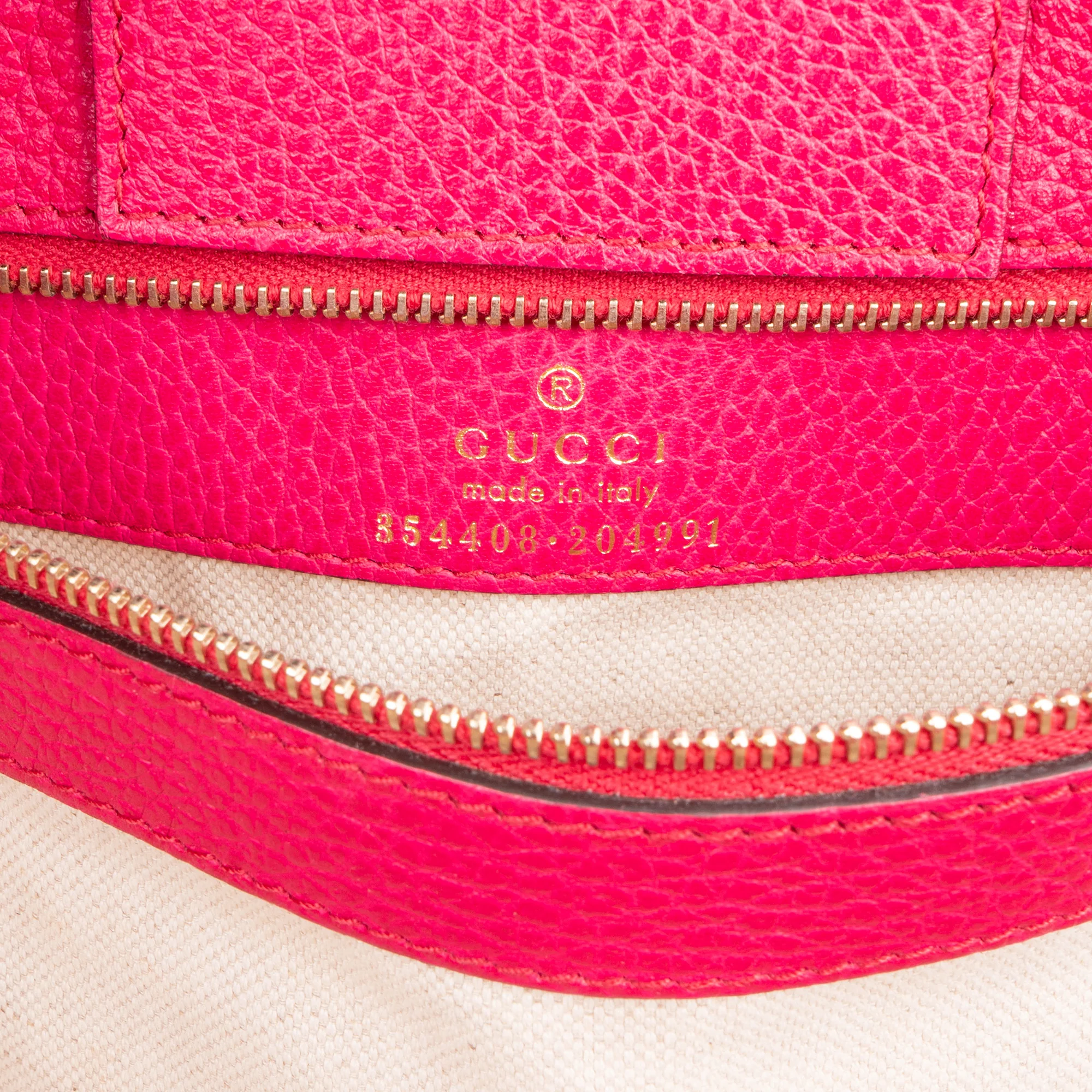 Gucci Pink Leather Swing Shopper