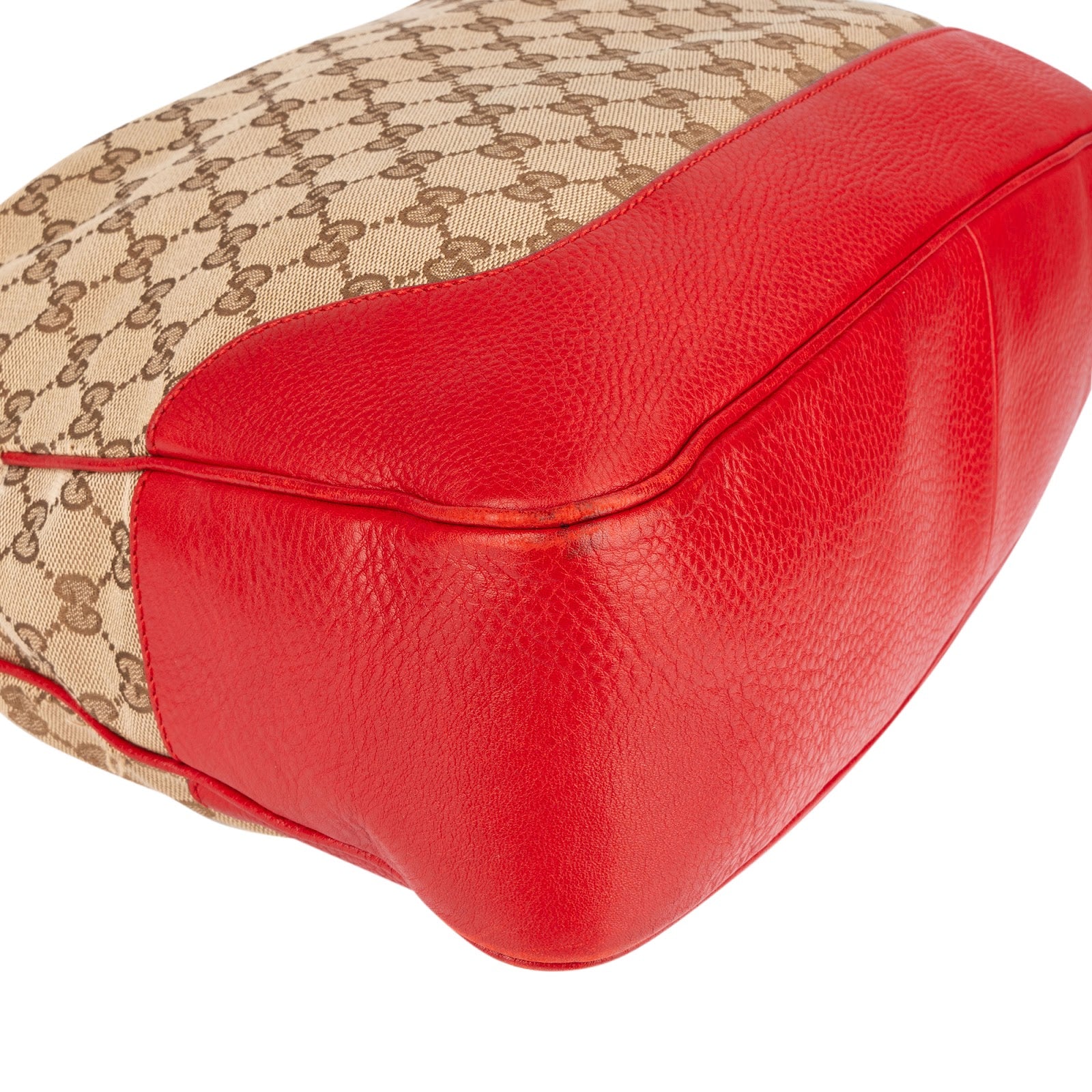 Gucci Monogram GG Bamboo Hobo Shoulder Bag