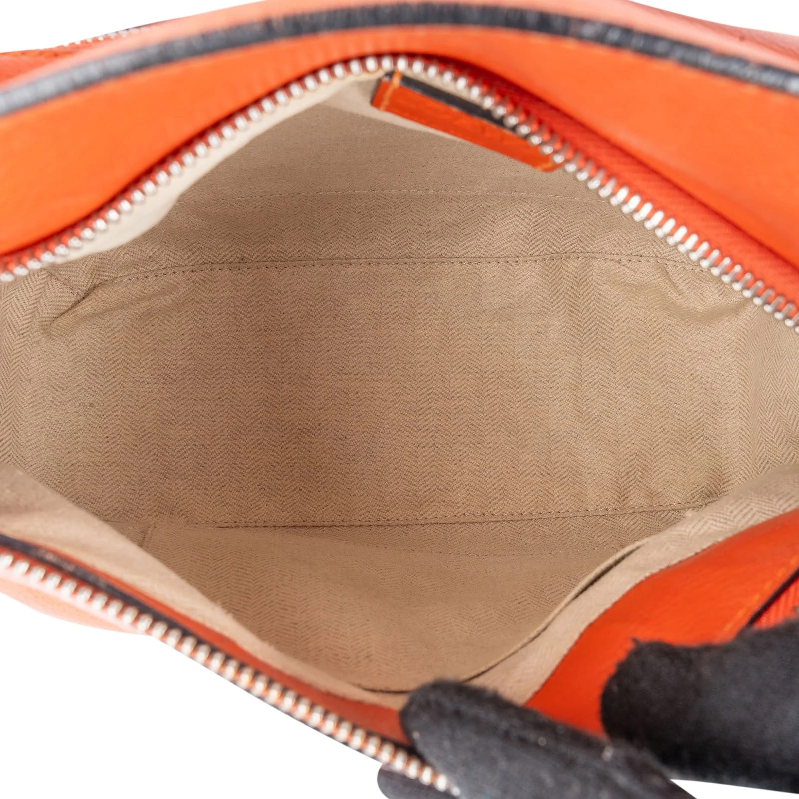 Loewe Orange Leather Puzzle Crossbody Handbag