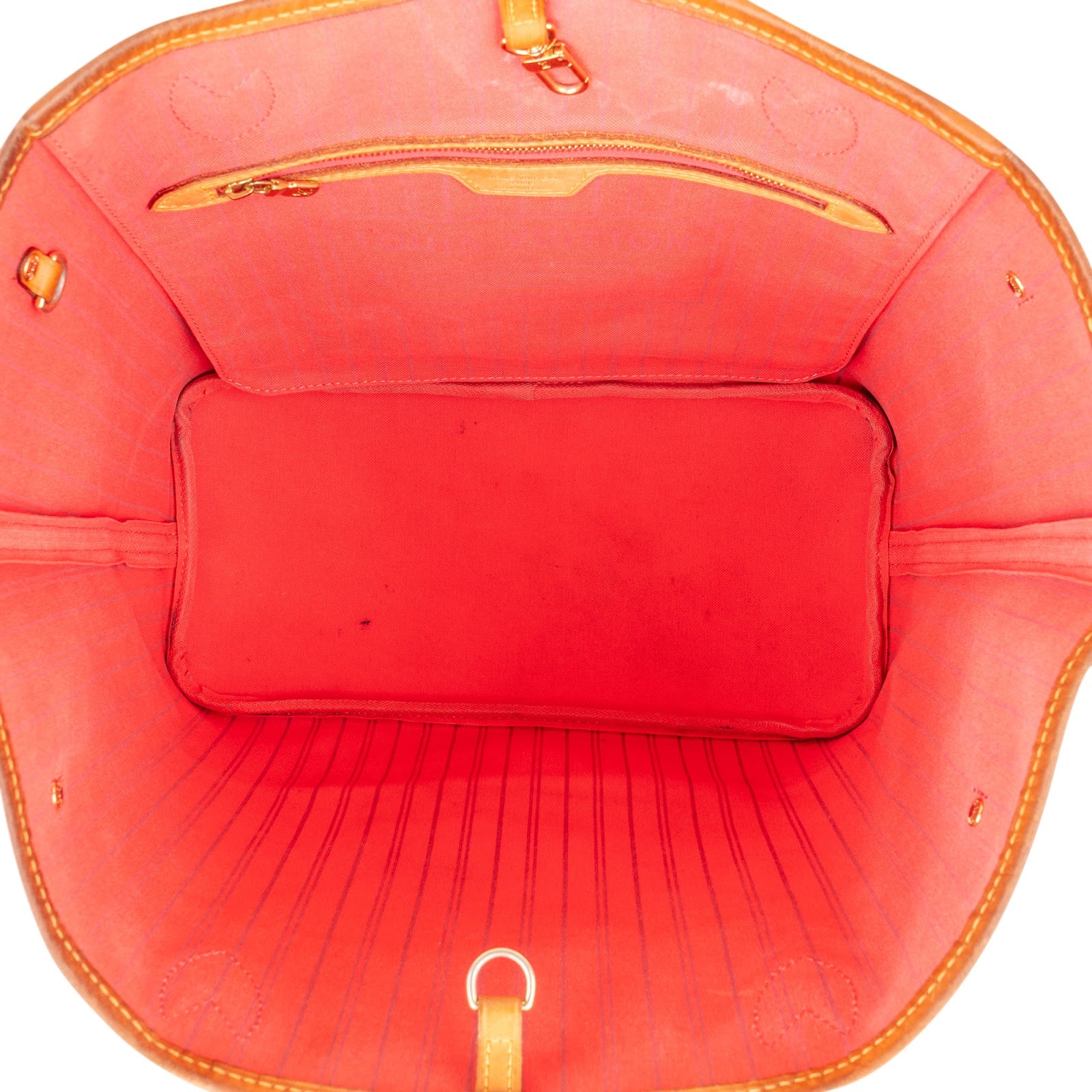 Sac Neverfull MM Shopper Louis Vuitton en toile Monogram V Grenade Fuchsia