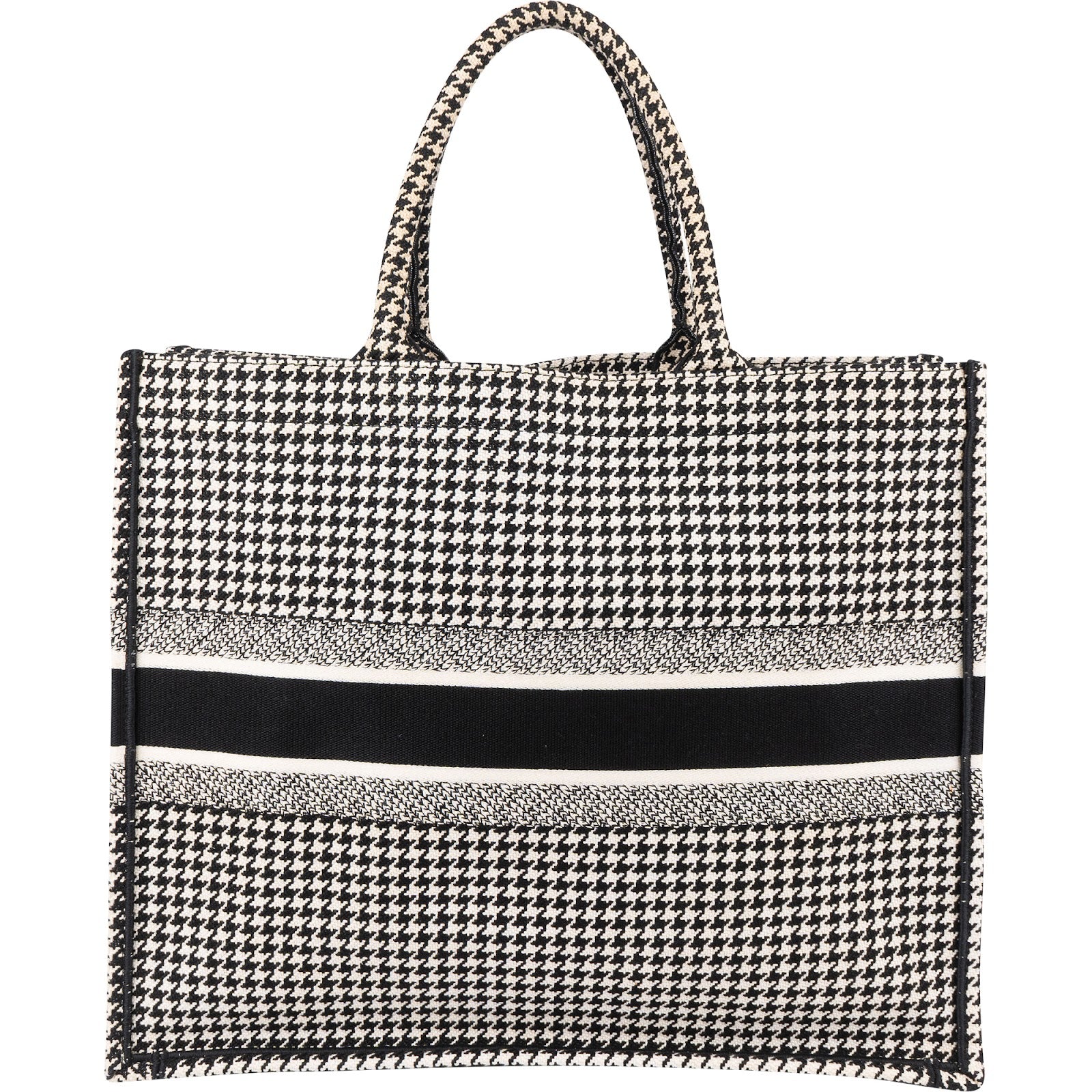 Christian Dior - Houndstooth Book Tote Handbag