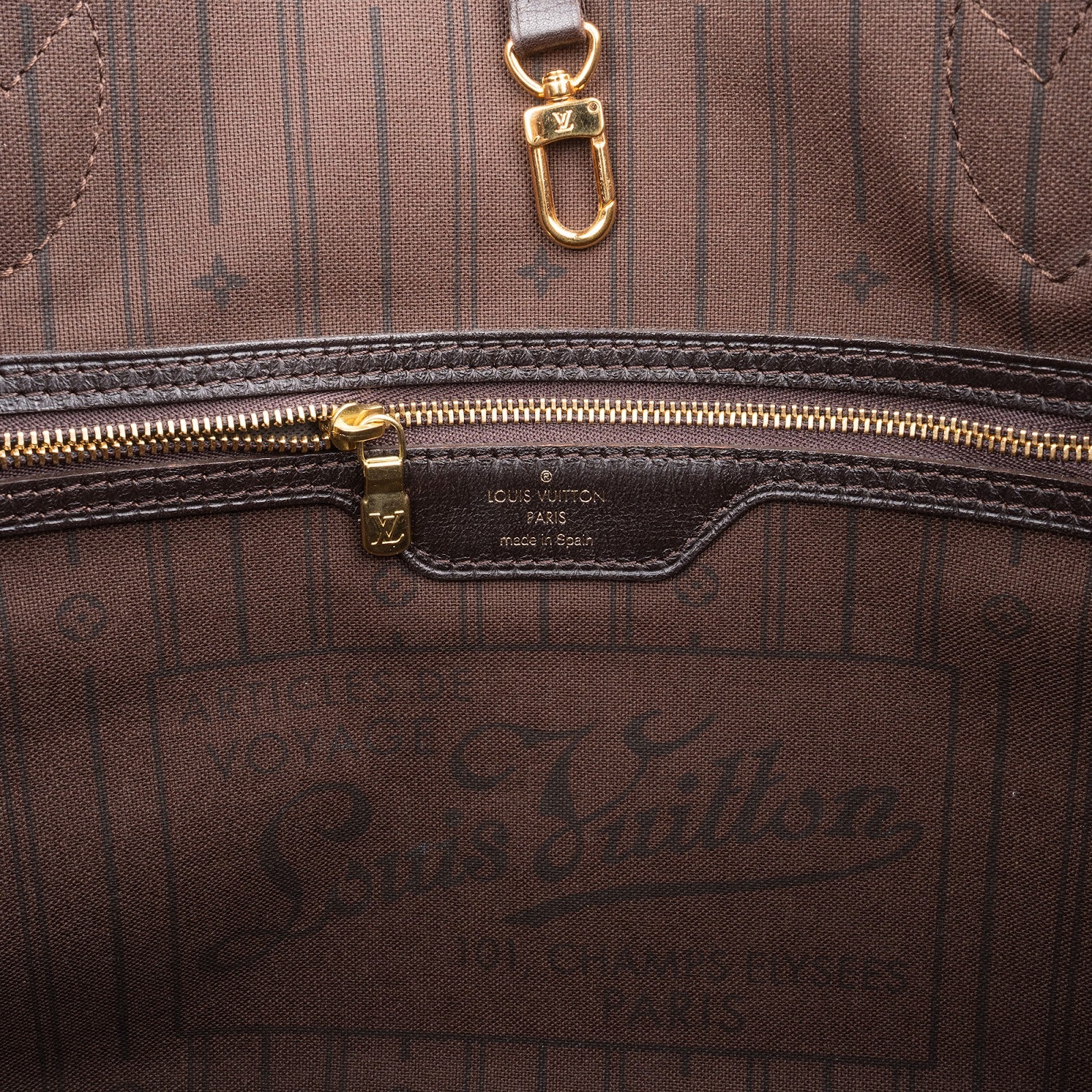 Louis Vuitton Mini Lin Monogram Neverfull MM Shoulder Bag