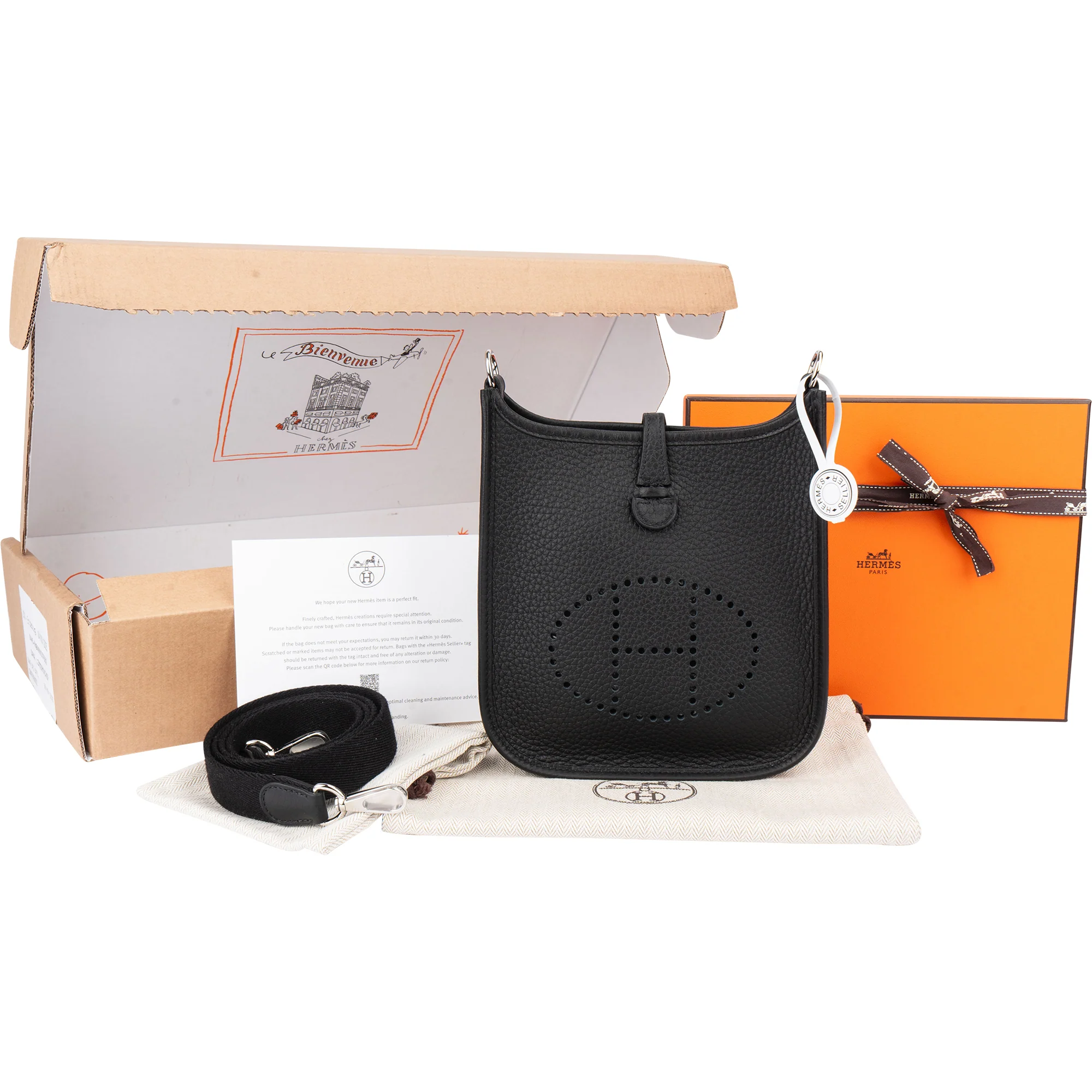 Hermès Clemence Leather Evelyne 16 Crossbody Bag