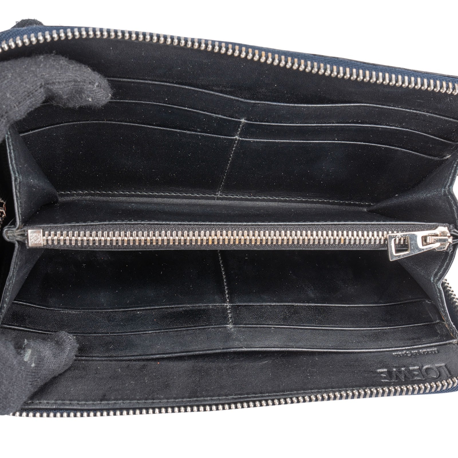 Portfel Loewe Leather Monogram Anagram z zamkiem błyskawicznym