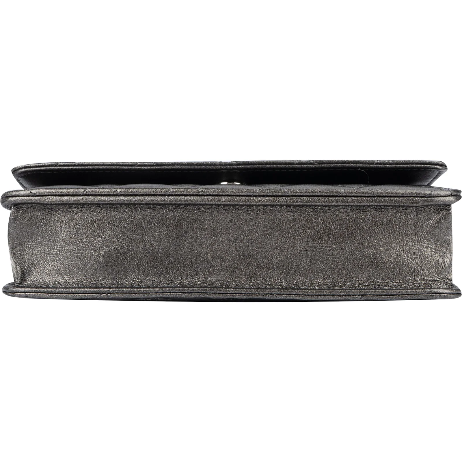 Chanel Quilted Metallic Lambskin Leather Wallet On Chain Crossbody Bag