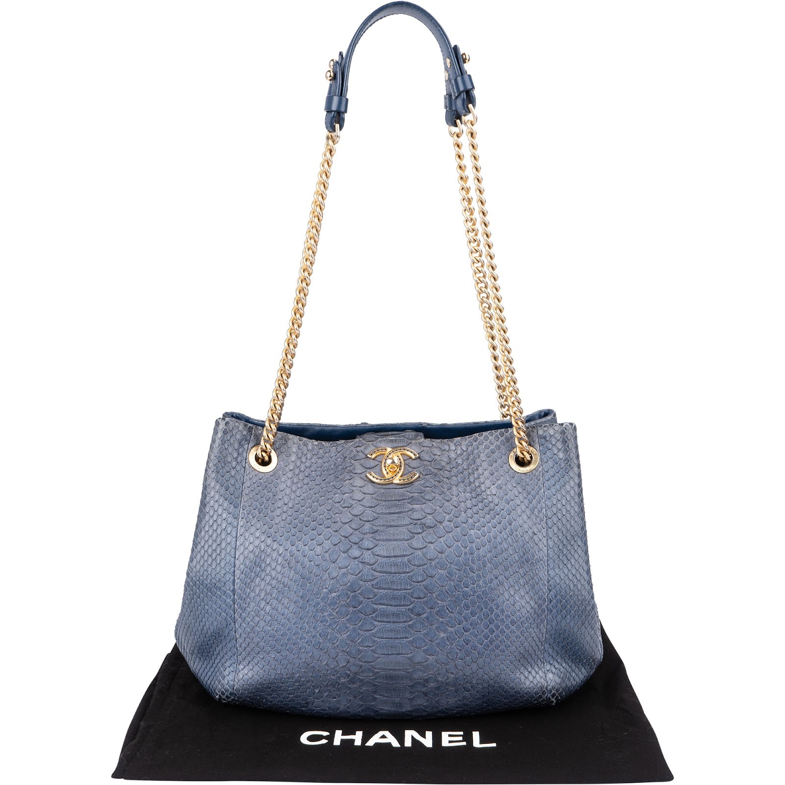 Chanel - Python CC Shopping Shoulder Bag