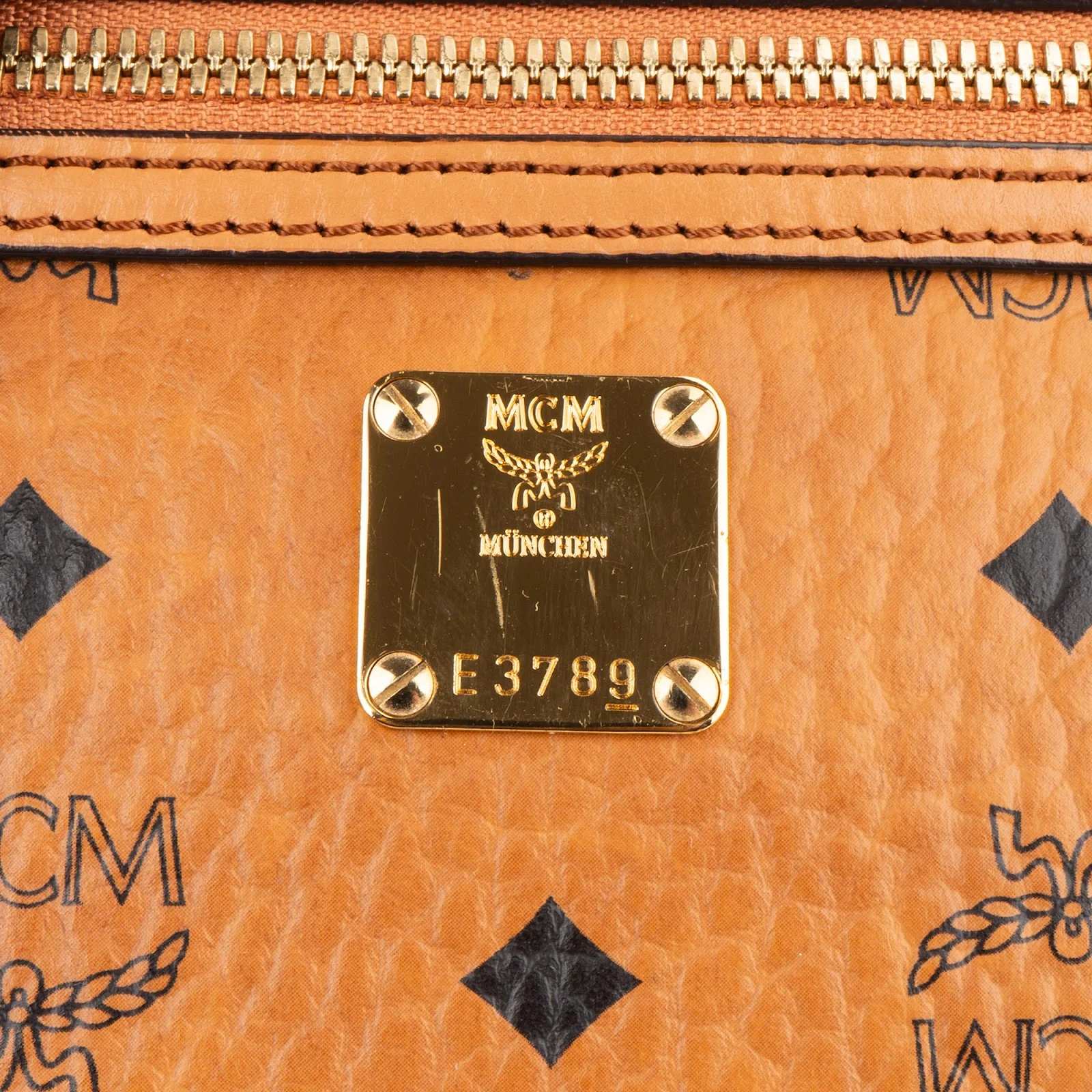MCM Monogram Visetos Camera Crossbody Bag