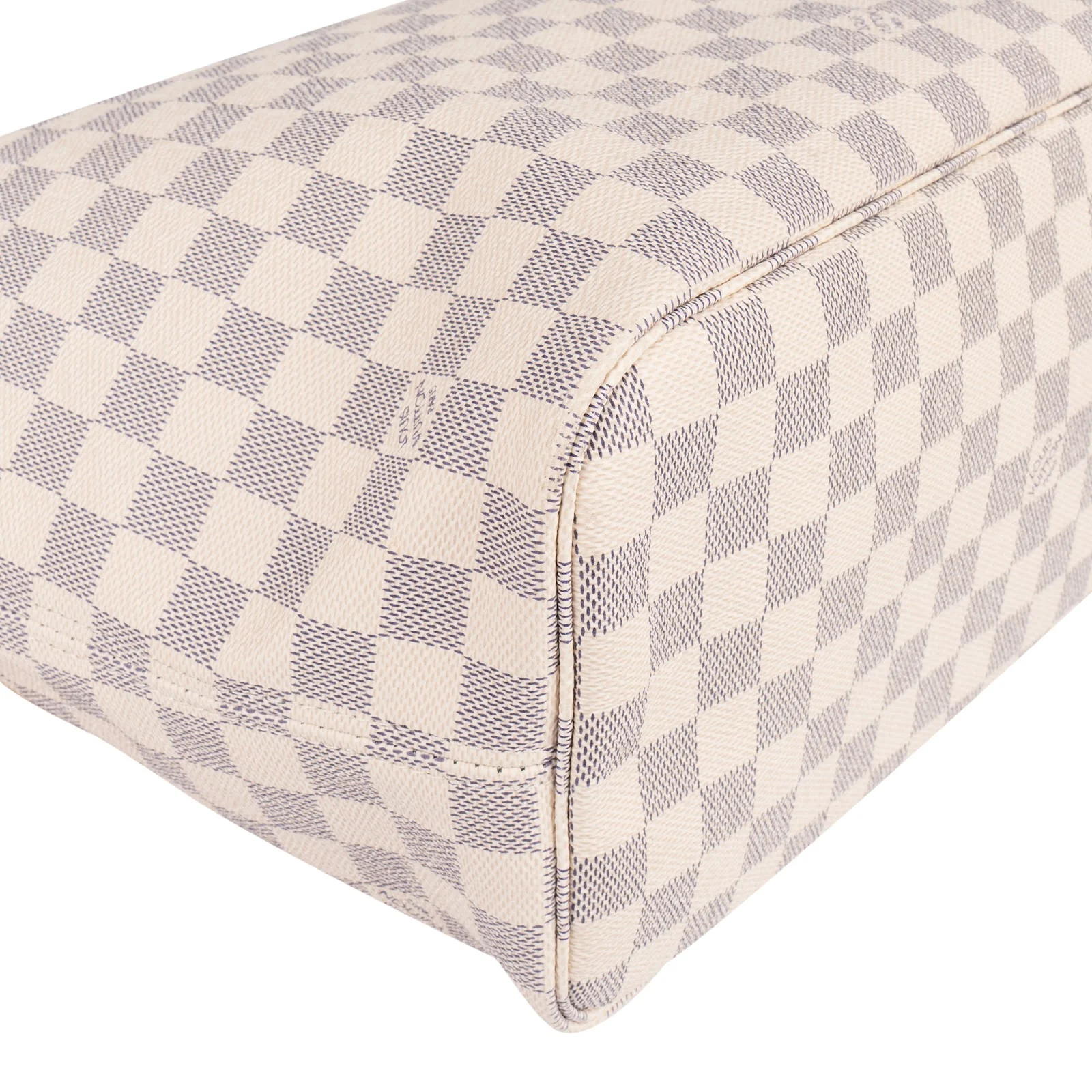 Louis Vuitton Monogram Damier Azur Neverfull MM Shoulder Bag