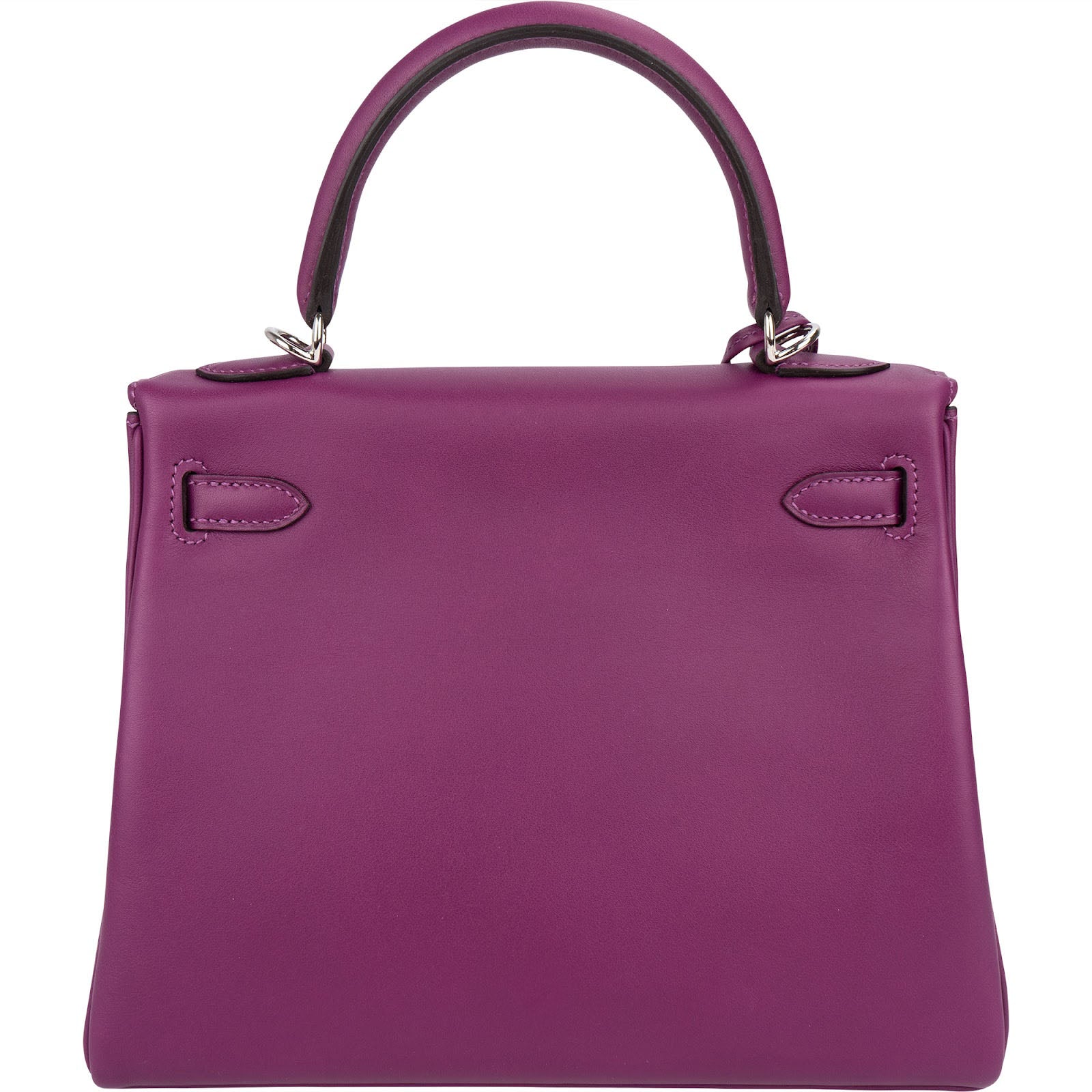 Hermès Swift Anemone Kelly Palladium 25 Sellier Handbag