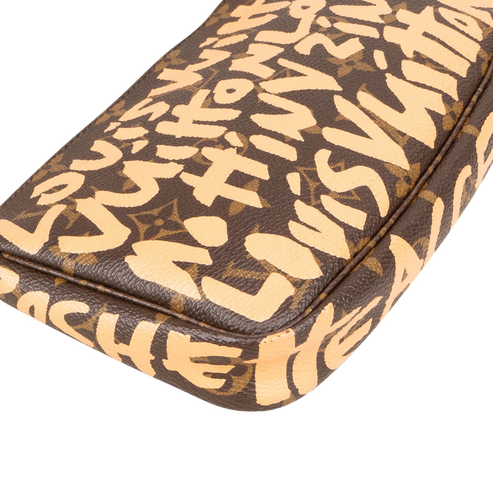 Louis Vuitton Limited Edition Monogram Graffiti Pochette Handbag