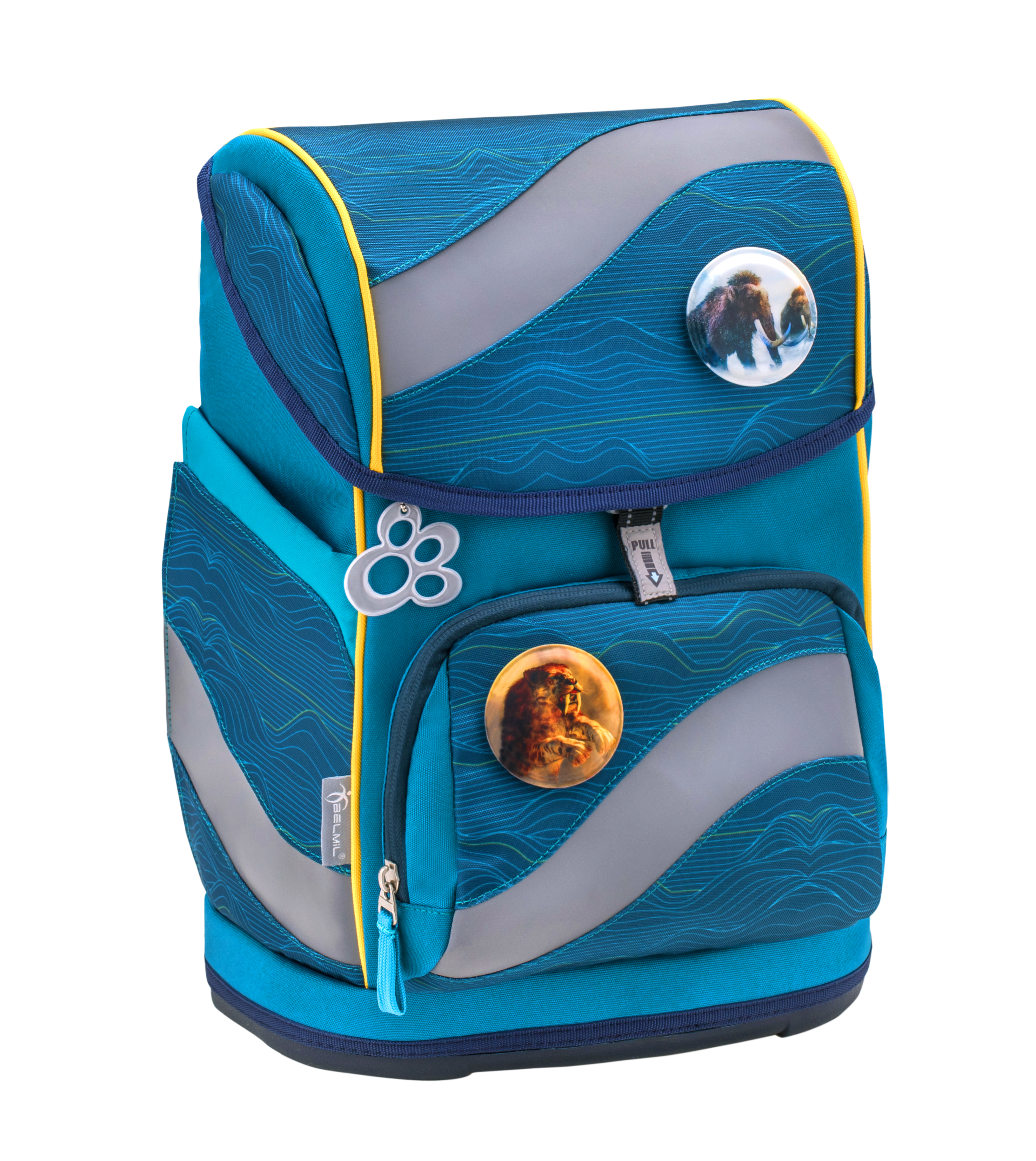 Smarty satchel set 5-piece with 6 patches - Waves Orange