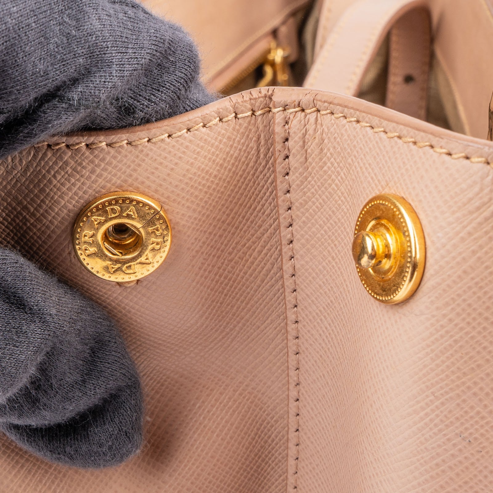 Prada – Galleria beige handtas