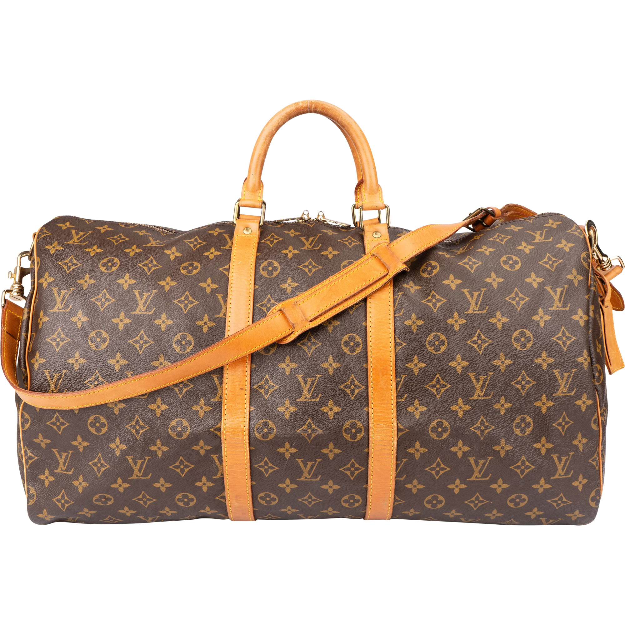 Louis Vuitton Canvas Monogram Keepall 55 Bandouliere