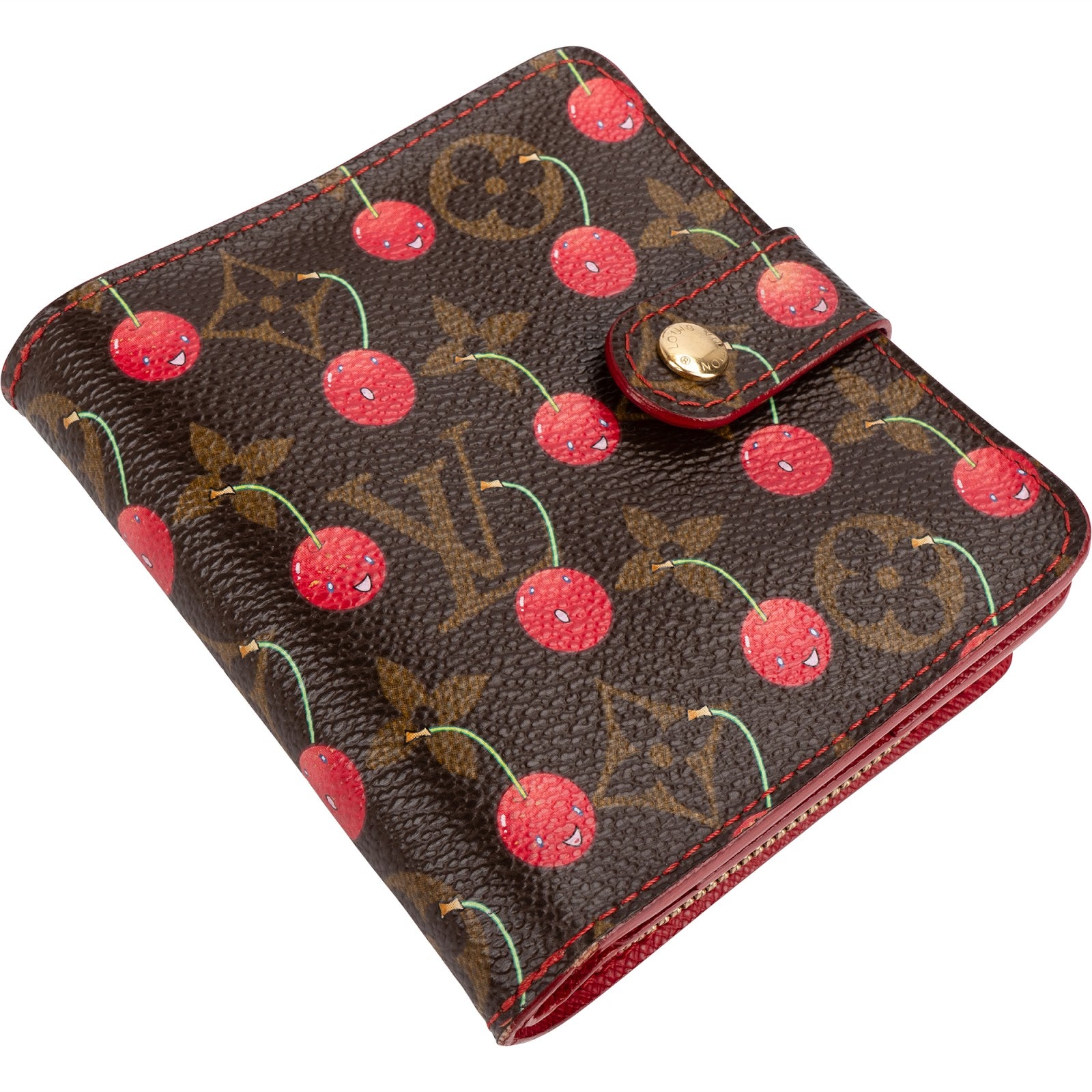 Louis Vuitton Limited Monogram Murakami Cherry Compact Zip Wallet