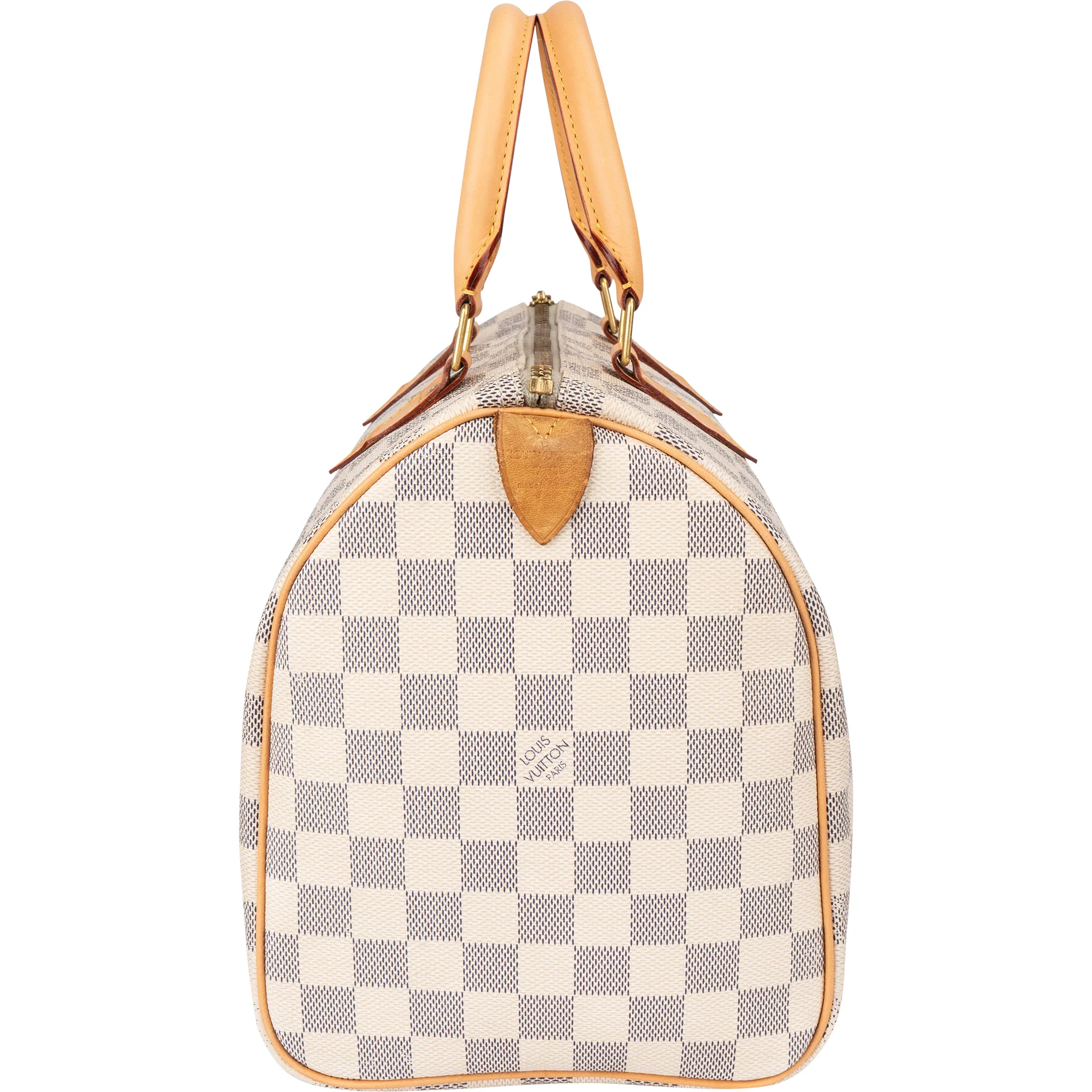 Louis Vuitton Damier Azur Monogram Speedy 30 Boston Bag