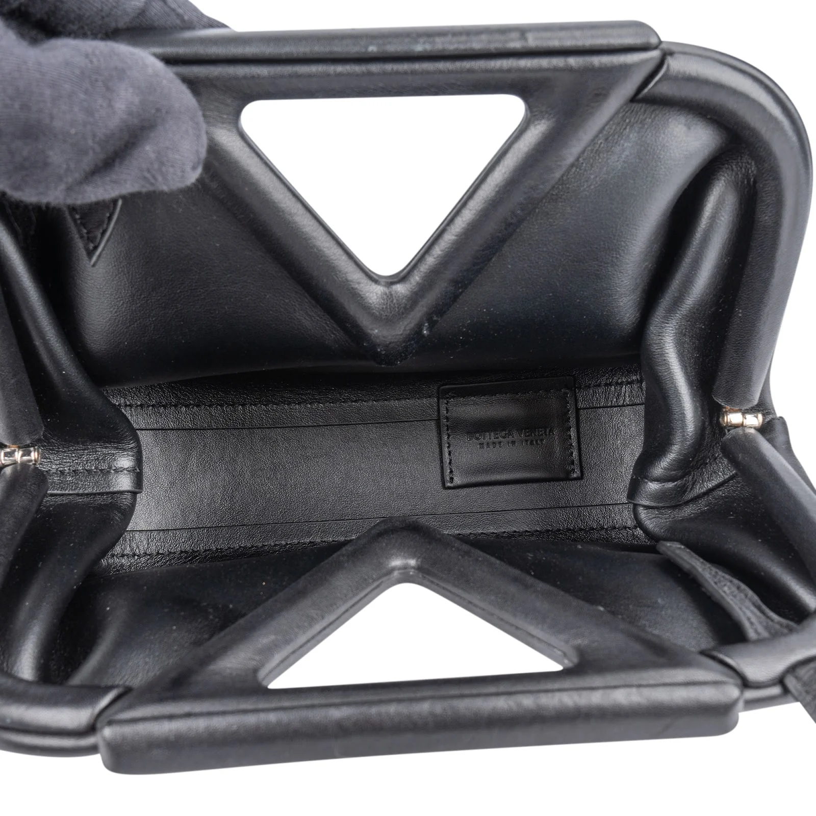 Bottega Veneta Leather Small The Point Handbag