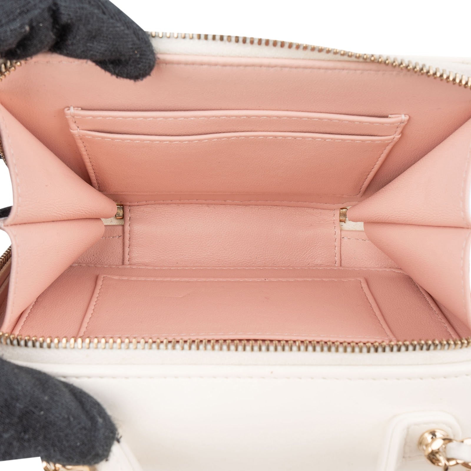 Chanel Quilted Lambskin Vanity Chain Crossbody Bag