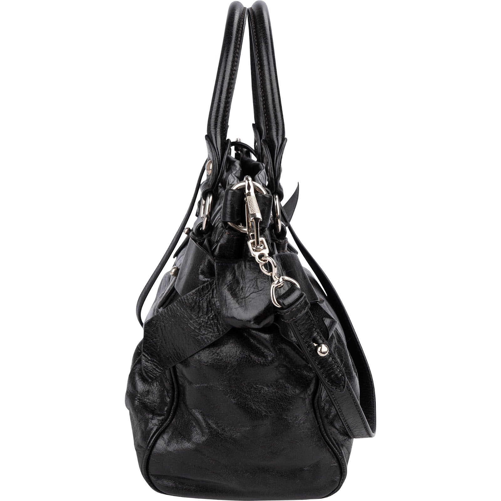 Miu Miu Vitello Lux Leather Handbag