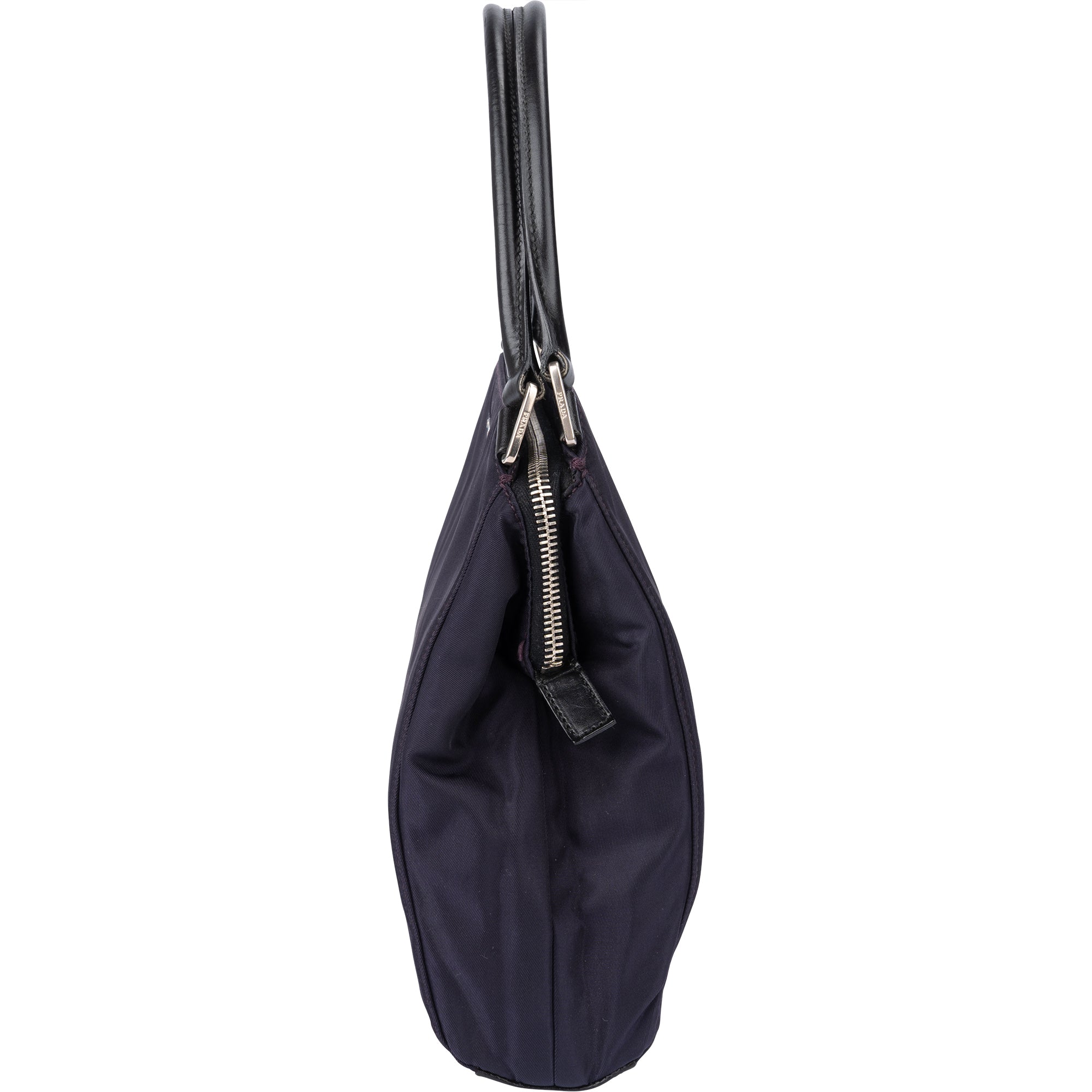 Prada Purple Nylon Triangle Handbag