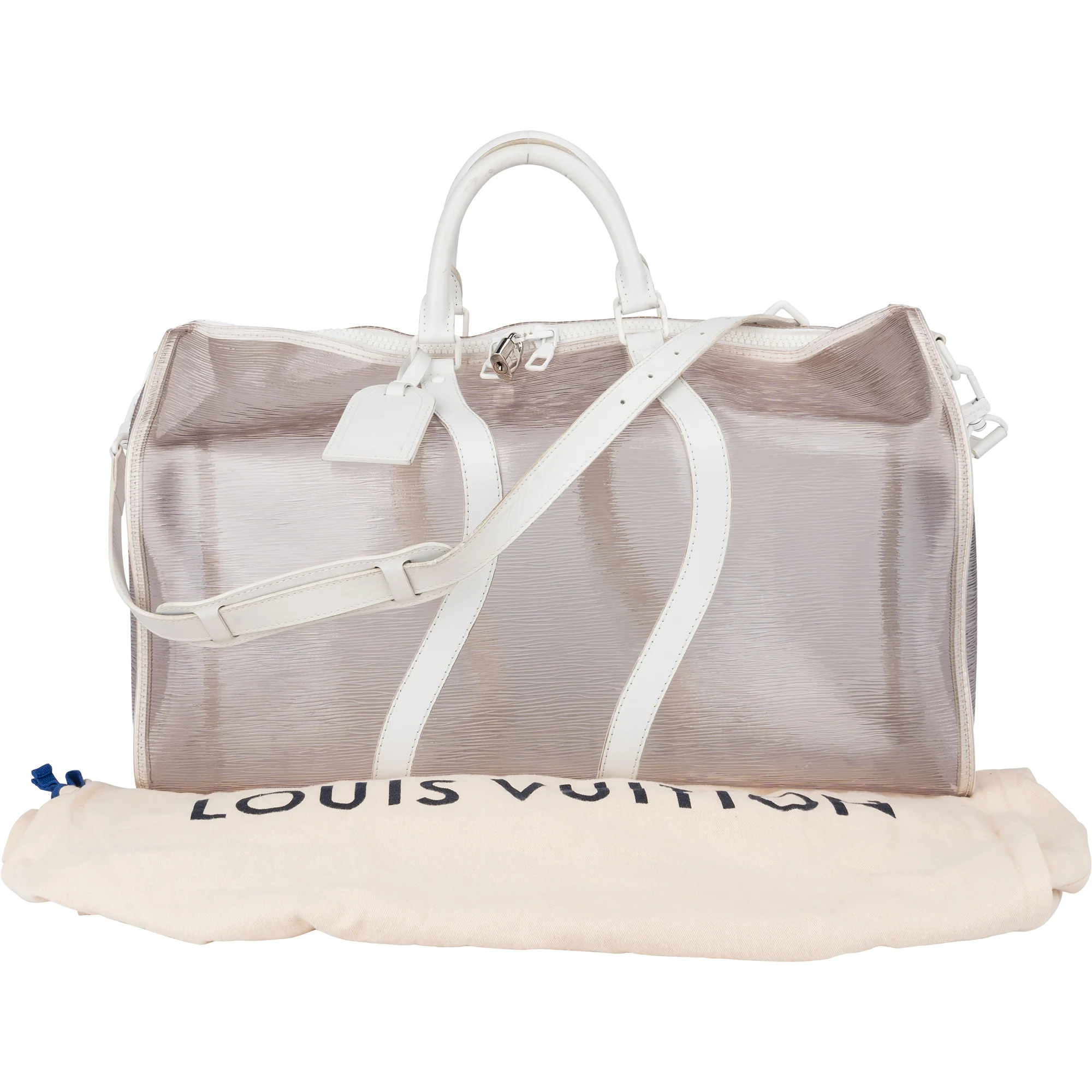 Louis Vuitton Transparent Wavy Epi Keepall 50 Bandouliere
