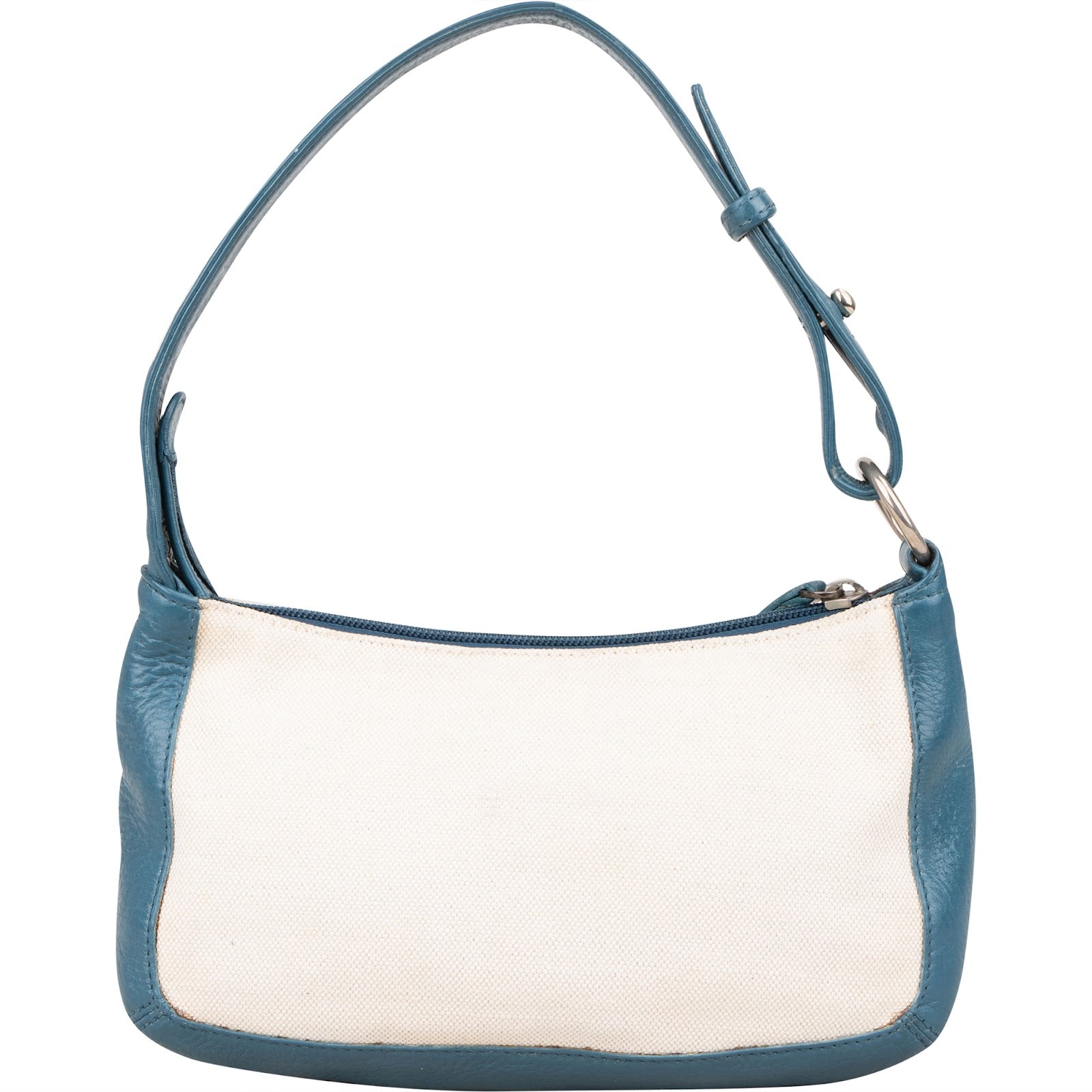 Loewe Leather and Canvas Anagram Studded Pochette