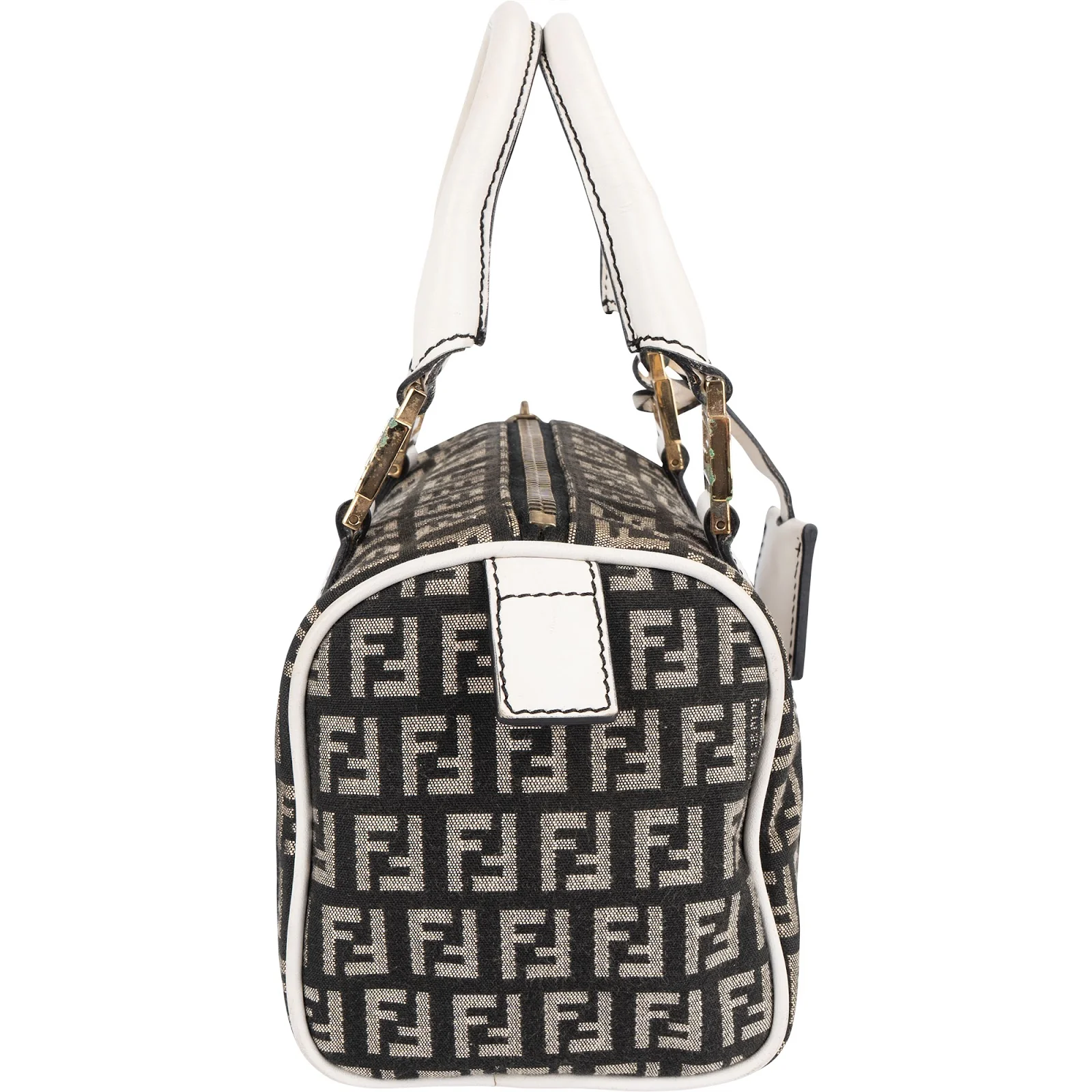 Fendi Monogram FF Mini Boston Bag