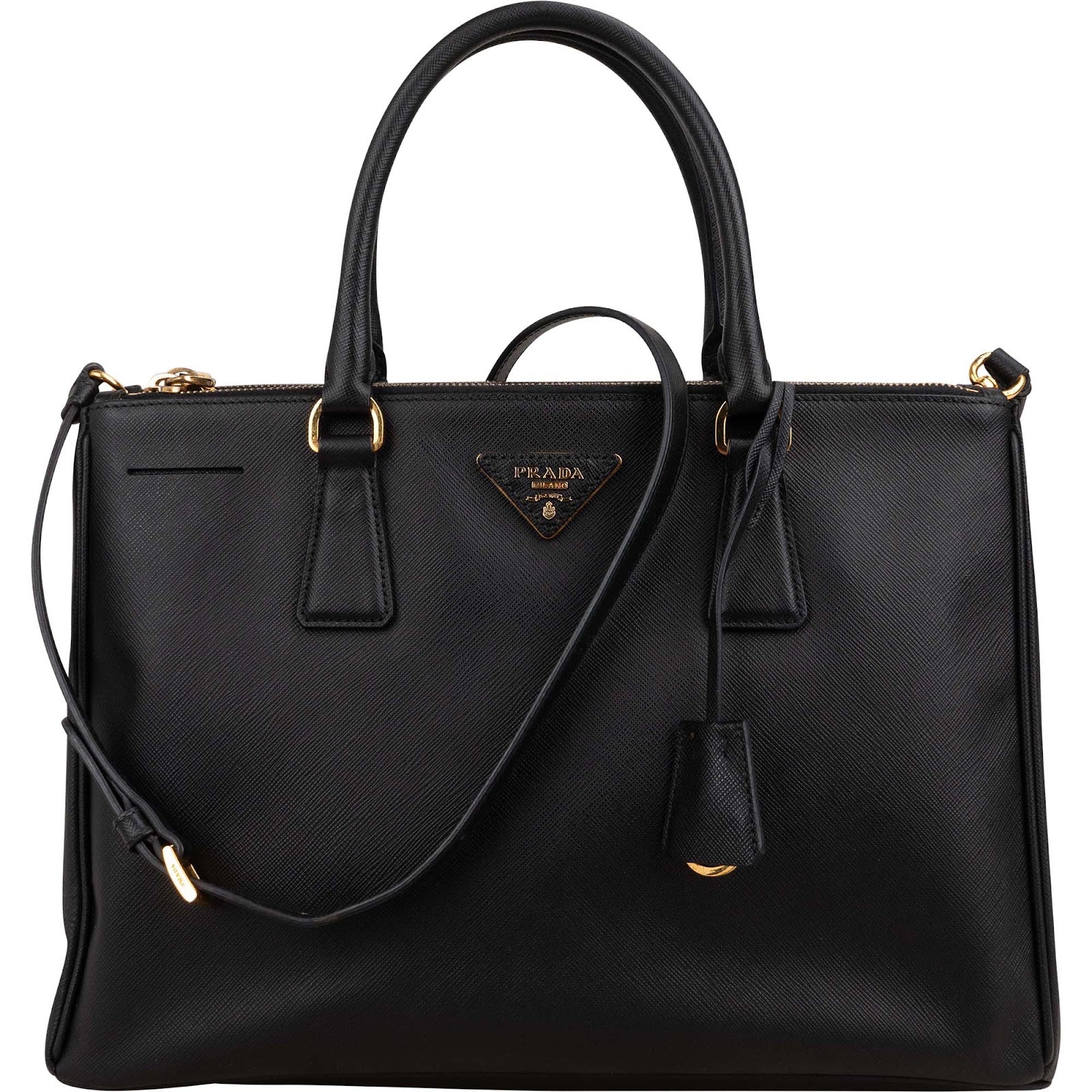 Prada - Galleria Handtasche in Schwarz