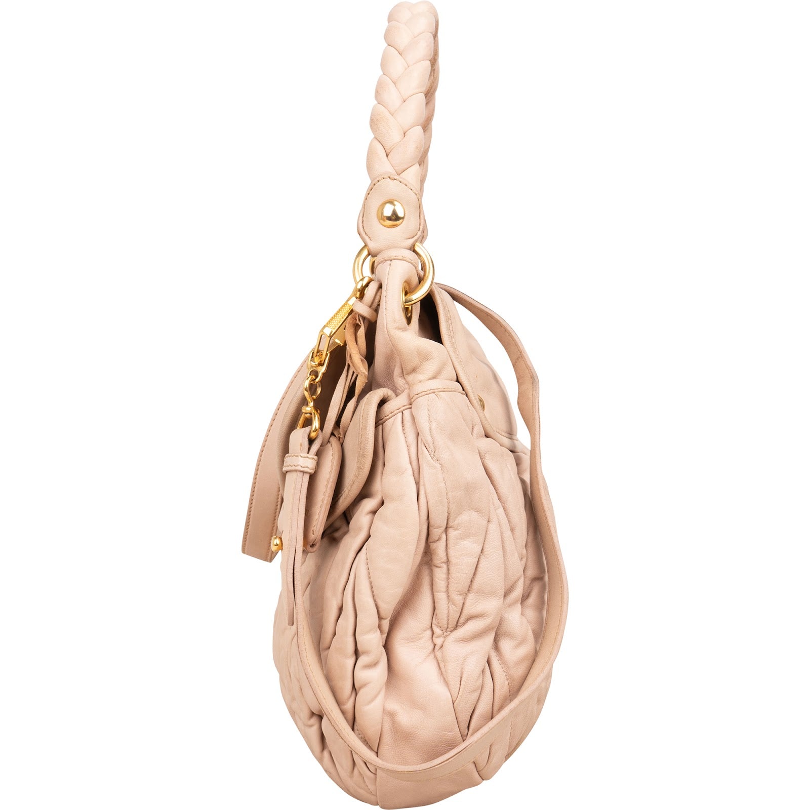 Miu Miu Matelassé Leather City Handbag