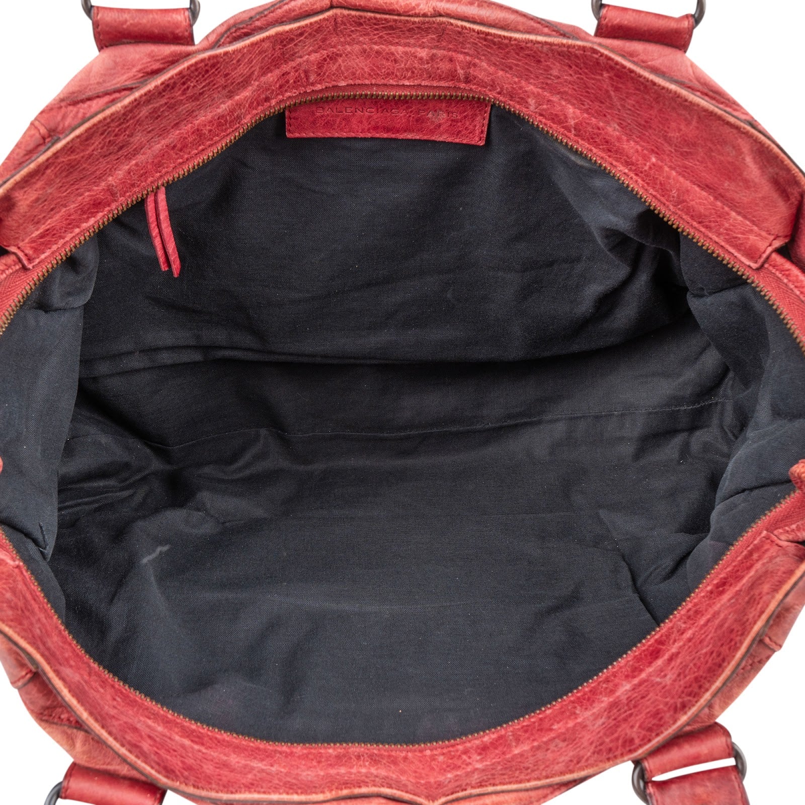 Balenciaga Red Leather Classic City Handbag