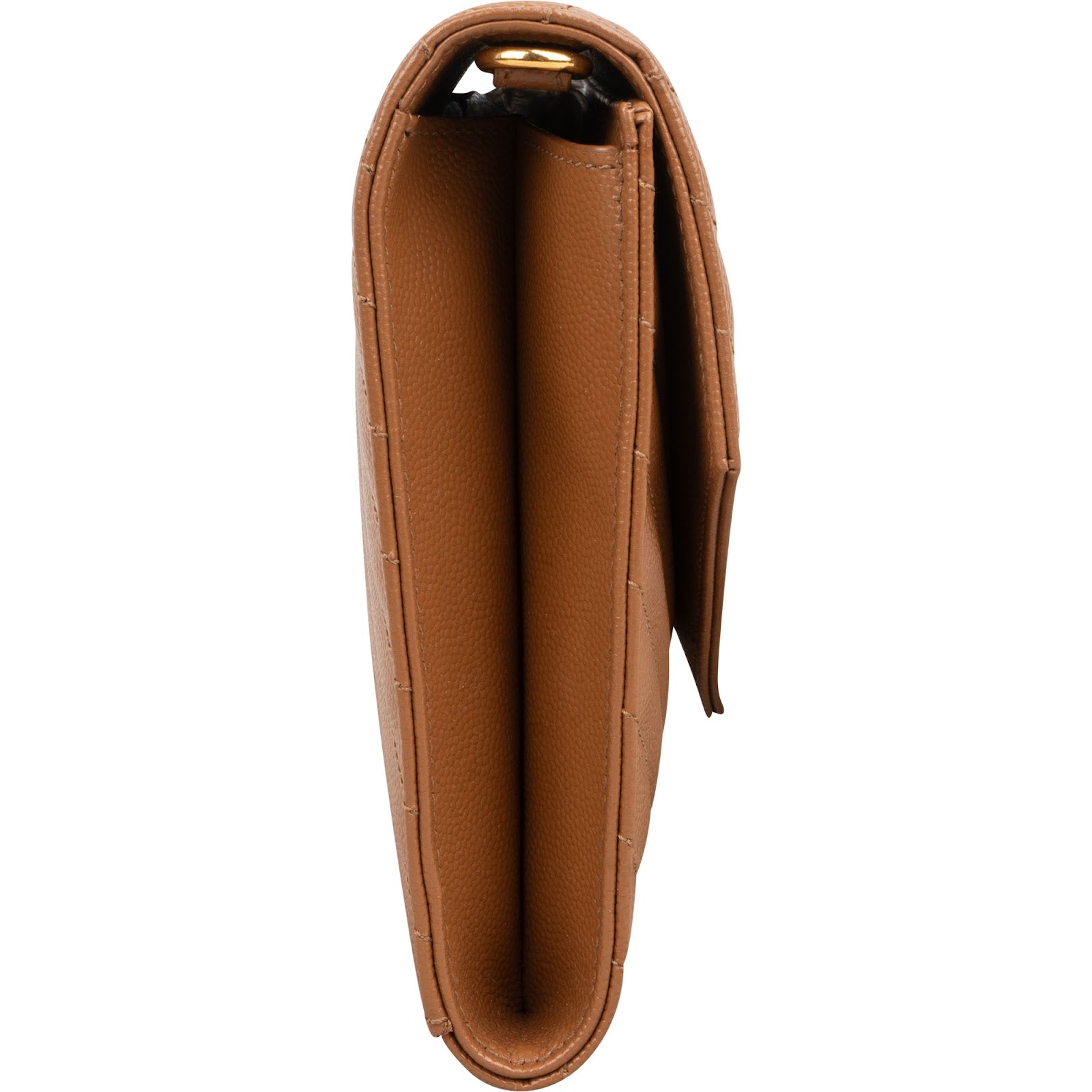 Saint Laurent Grain de Poudre Leather Clutch