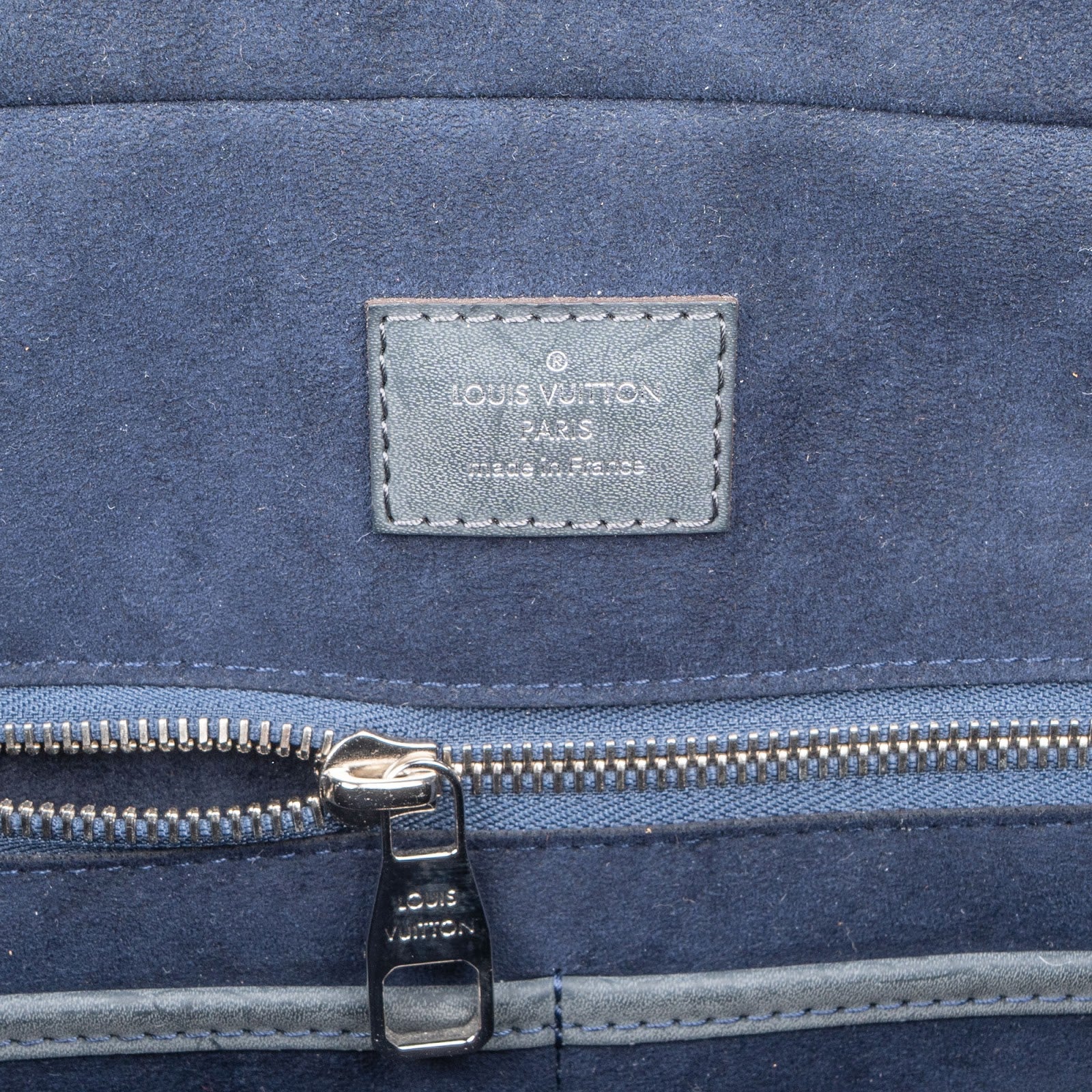 Louis Vuitton Blue Epi Leather Bassano Porte-Documents Voyage Handbag