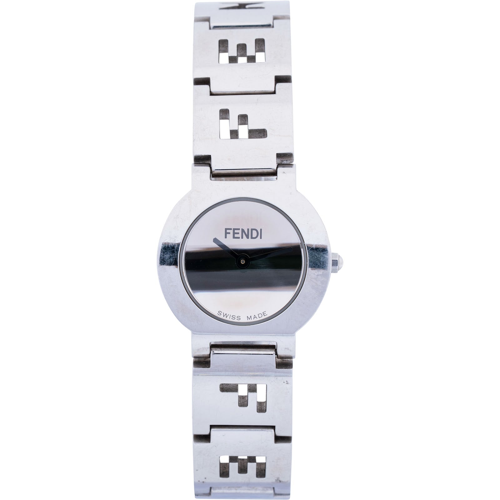 Fendi - Silver Tone F Emblem 3050L Damenuhr