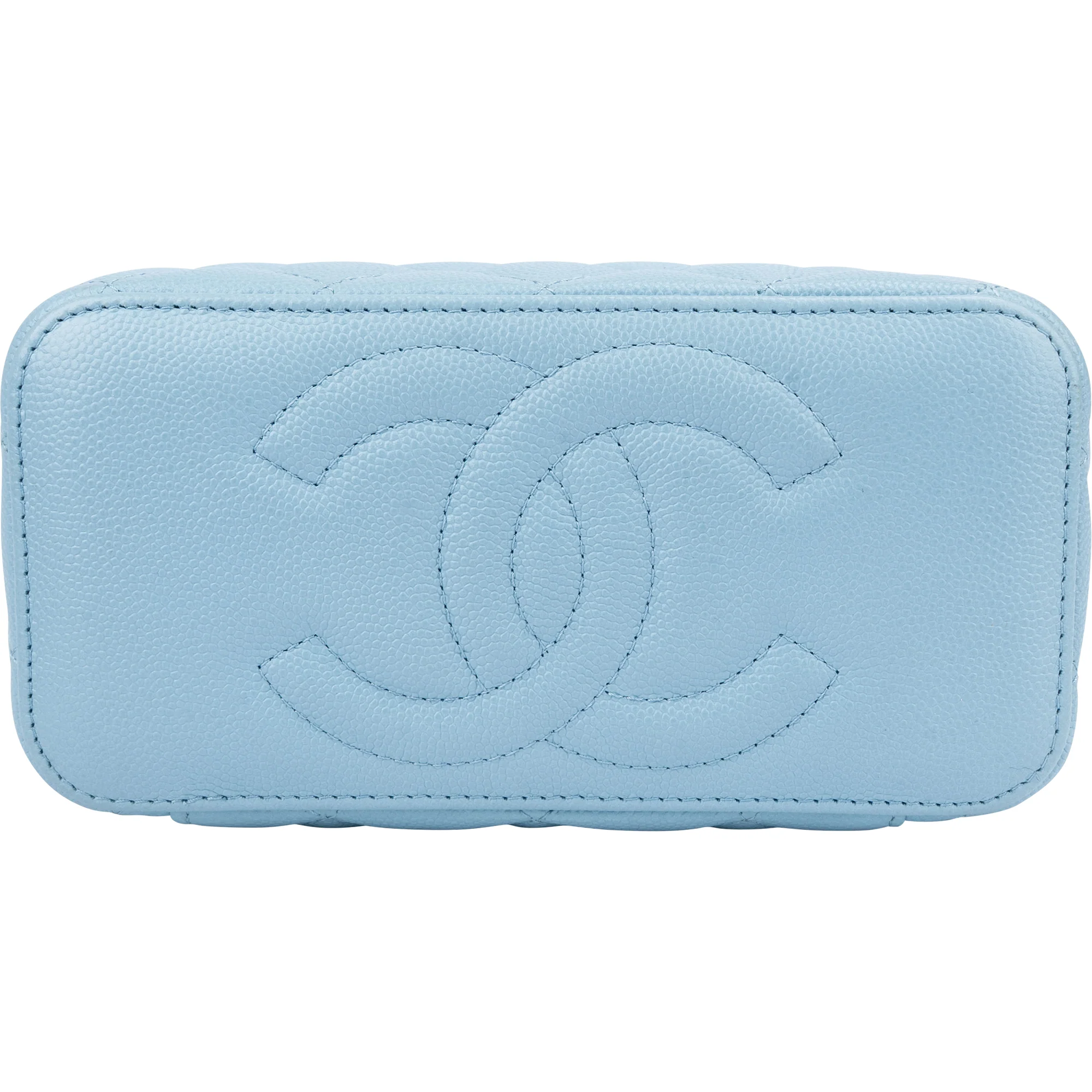 Chanel Quilted Caviar Leather Vanity Crossbody Bag