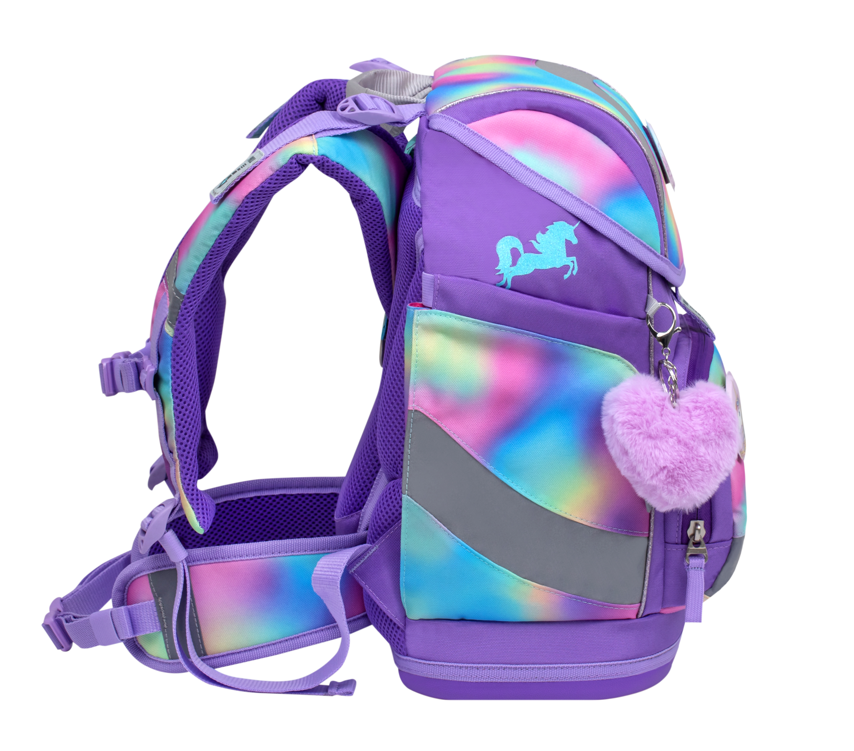 Smarty satchel set 5-piece with 6 patches - Rainbow Color