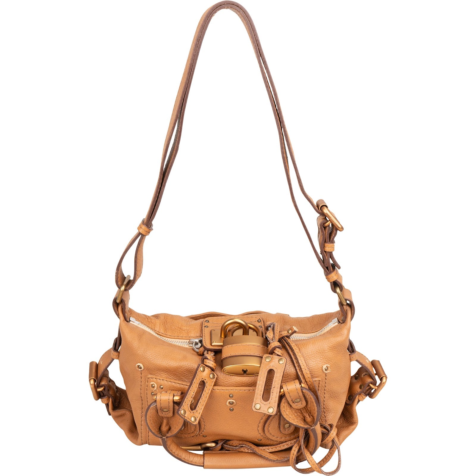 Chloé Grained Leather Small Paddington Shoulder Bag